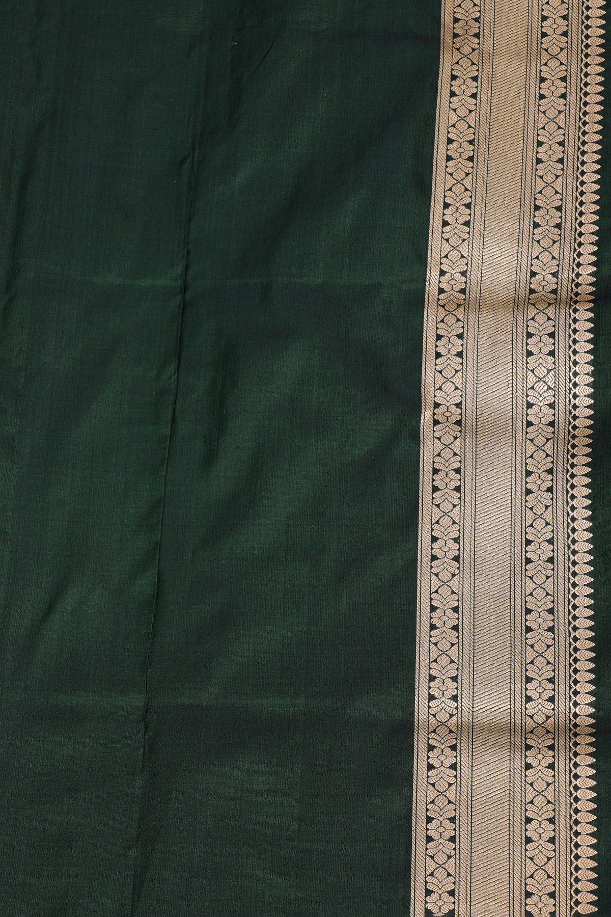 Banarasi Silk Bottle Green Saree