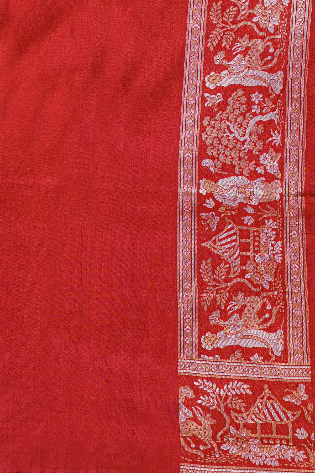 Banarasi Silk Red Saree