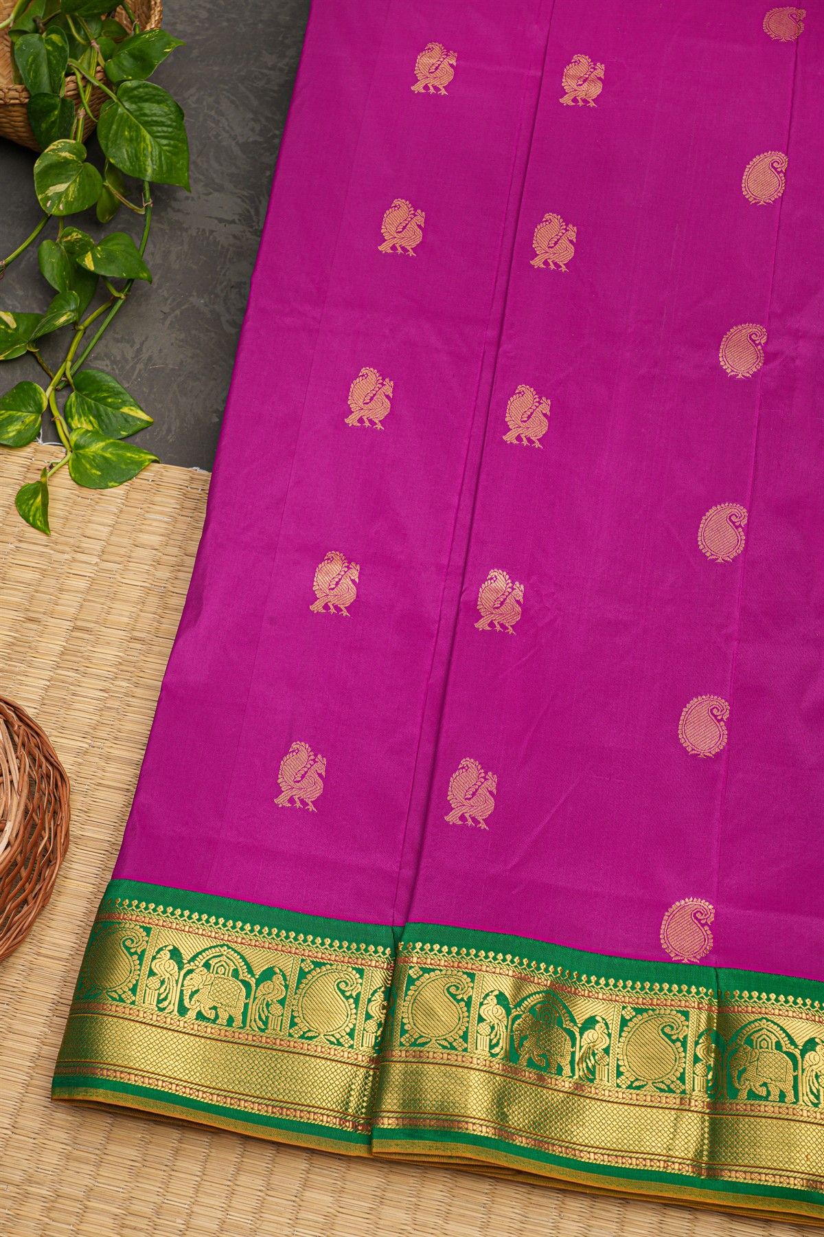 Narayanpet Silk Purple Saree