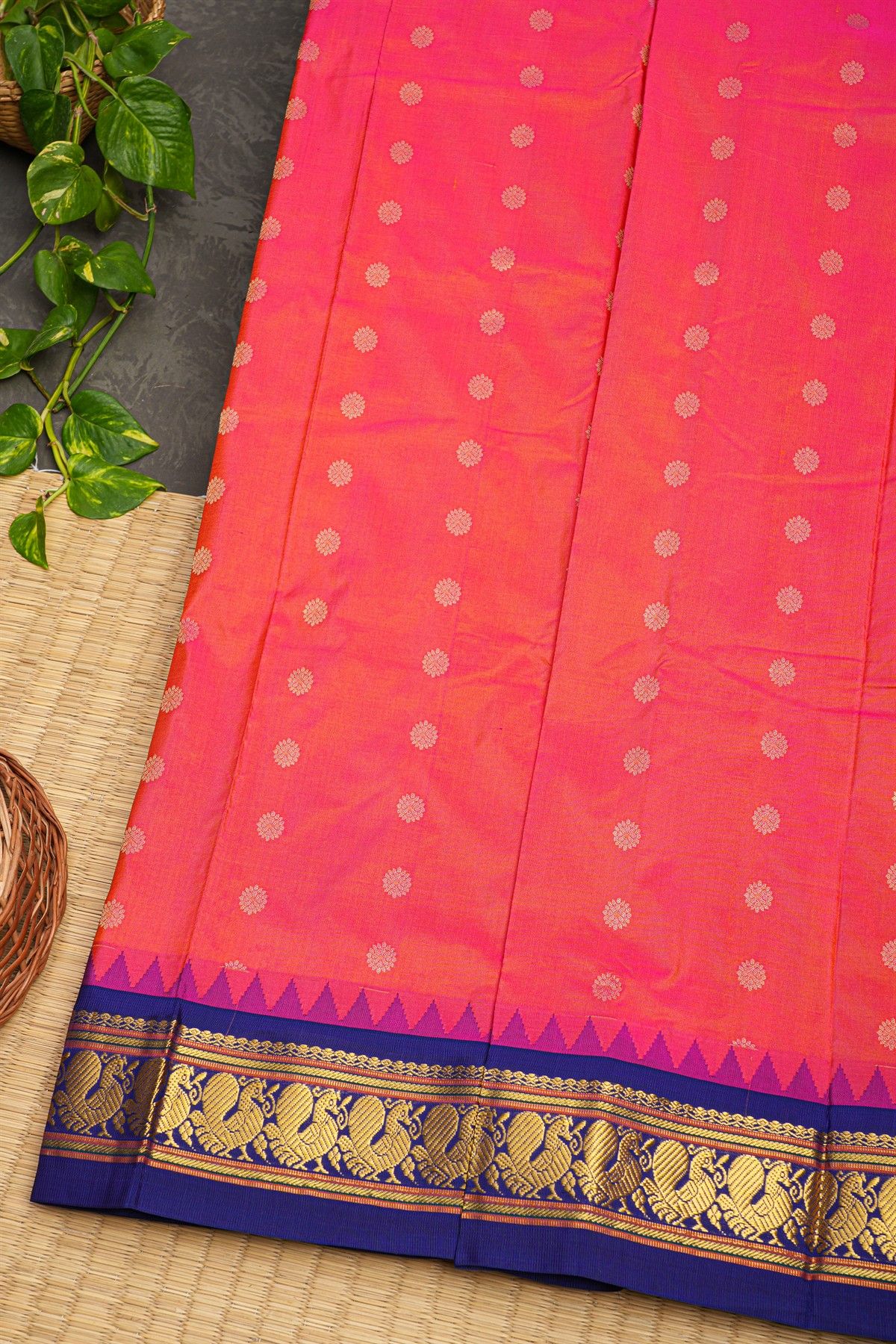 Narayanpet Silk Pink Saree