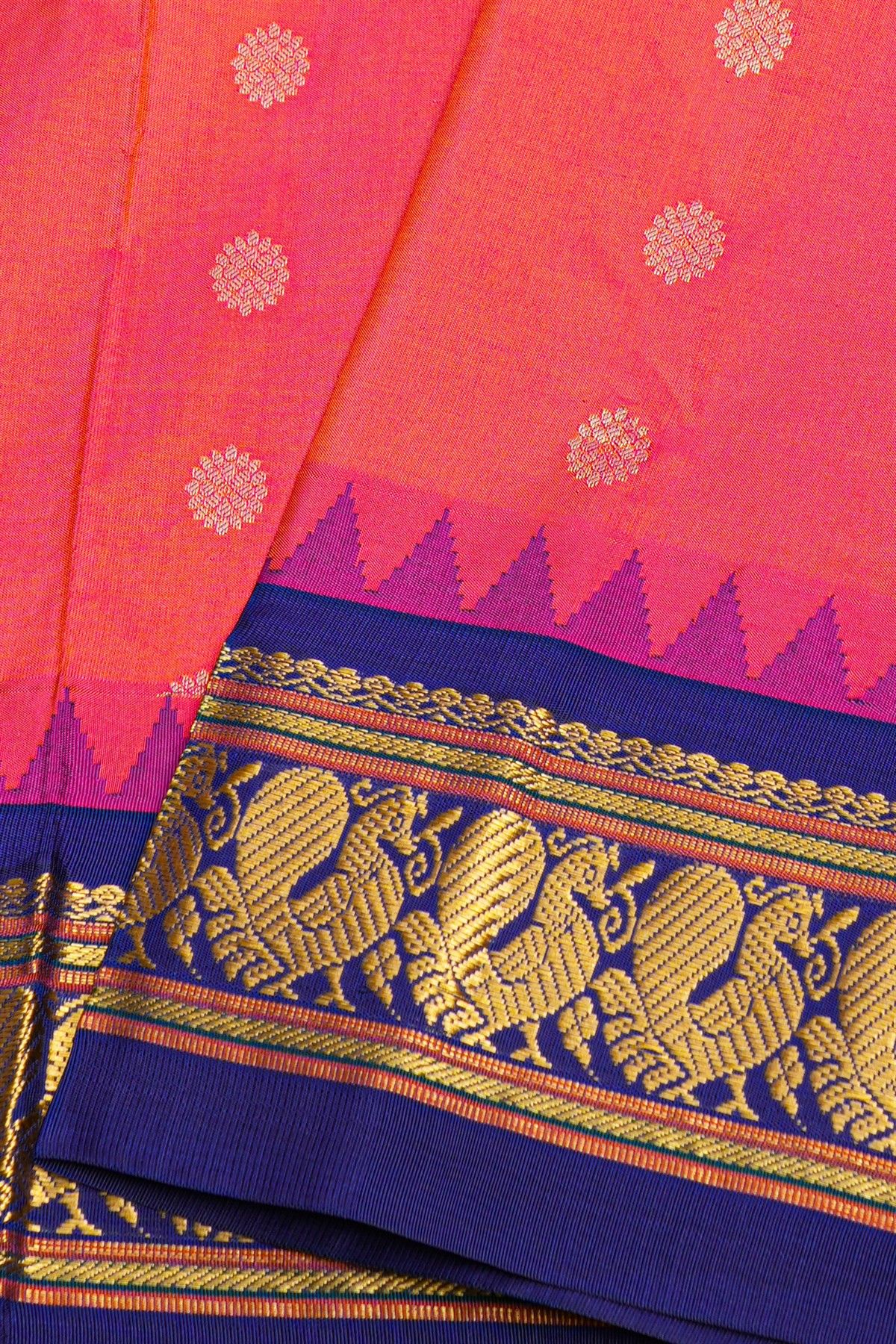 Narayanpet Silk Pink Saree