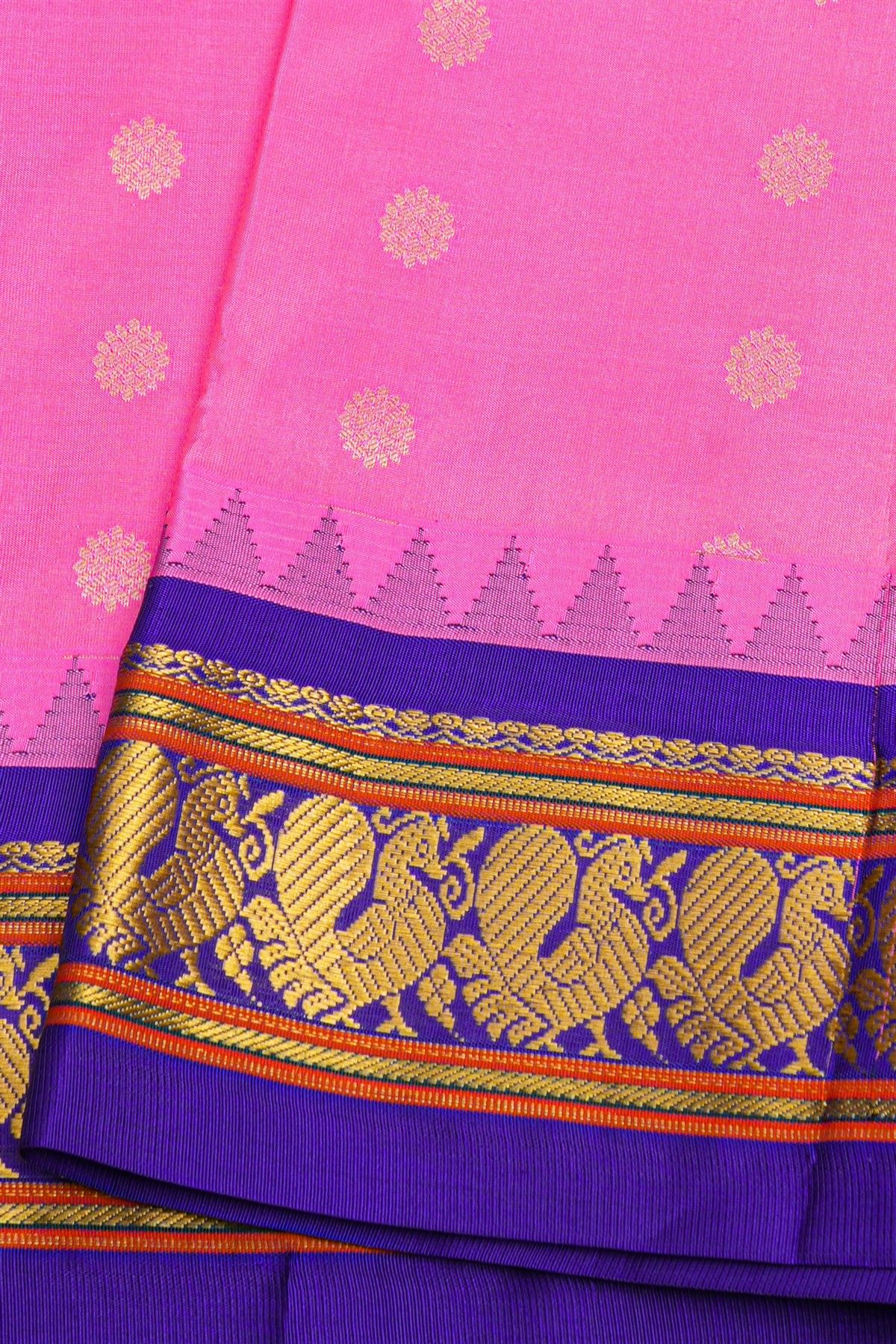 Narayanpet Silk Pink Saree