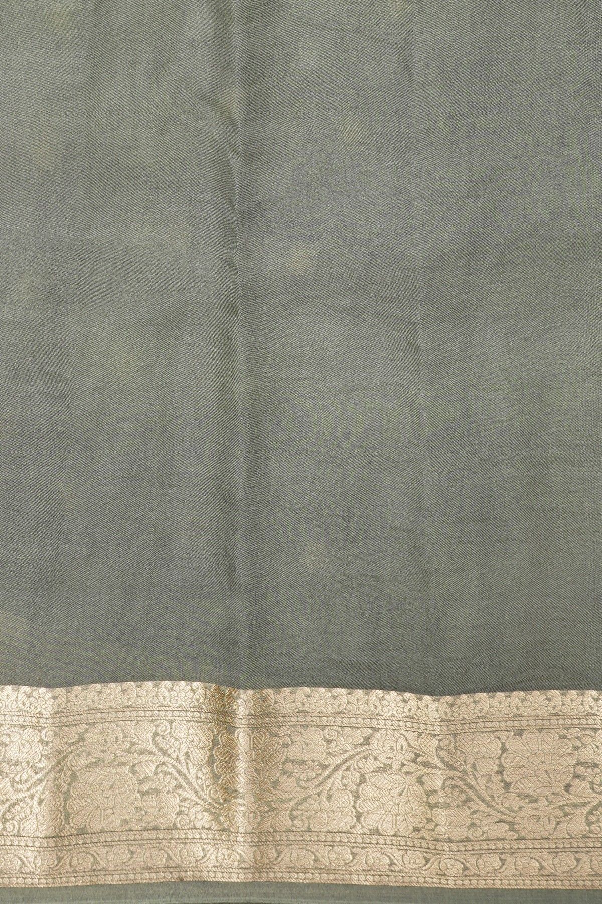 Designer Organza Grey Saree