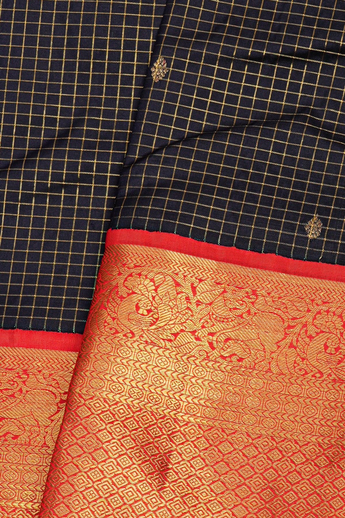 Kancheepuram Silk Black Saree