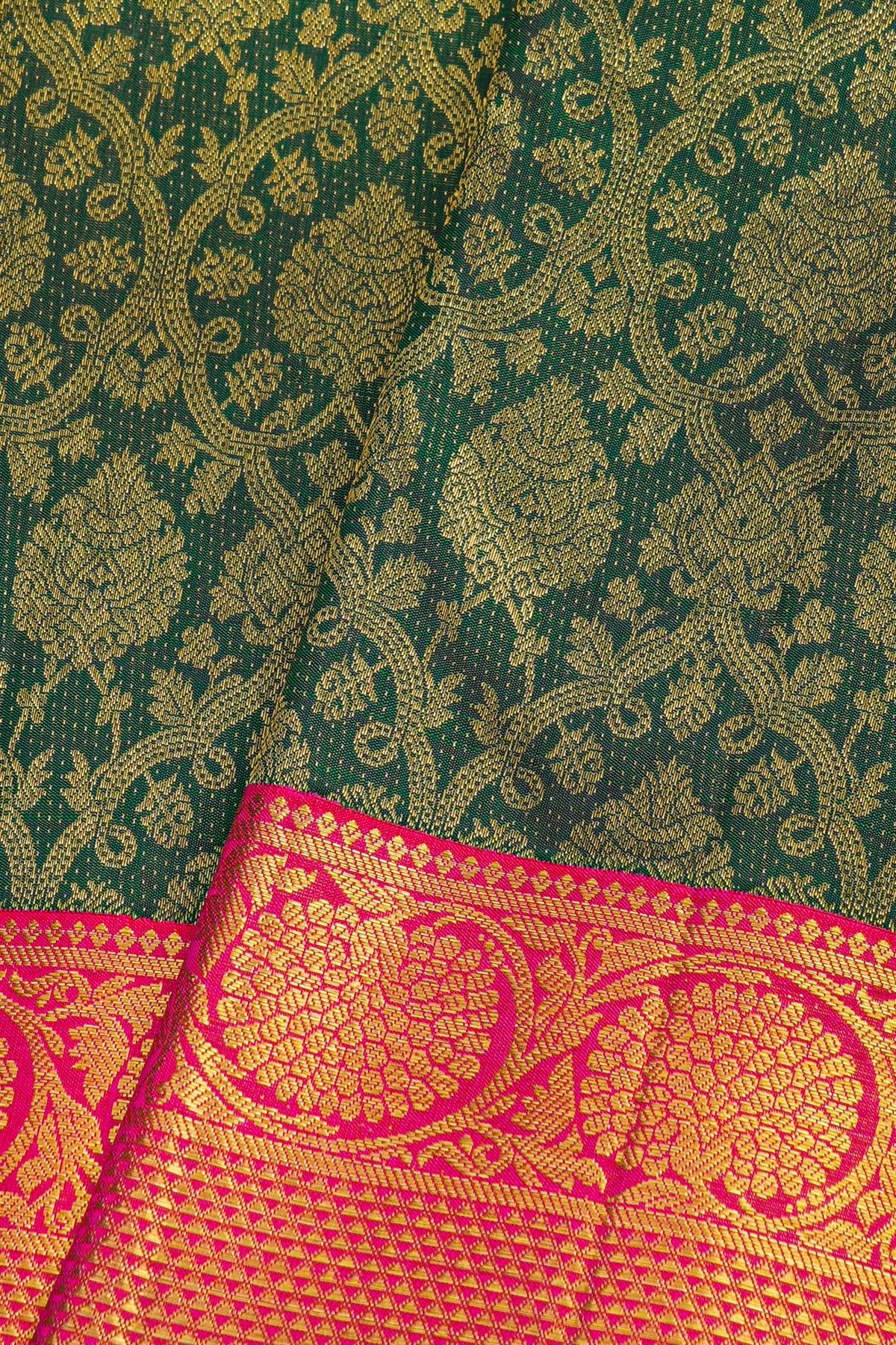 Kancheepuram Silk Green Saree