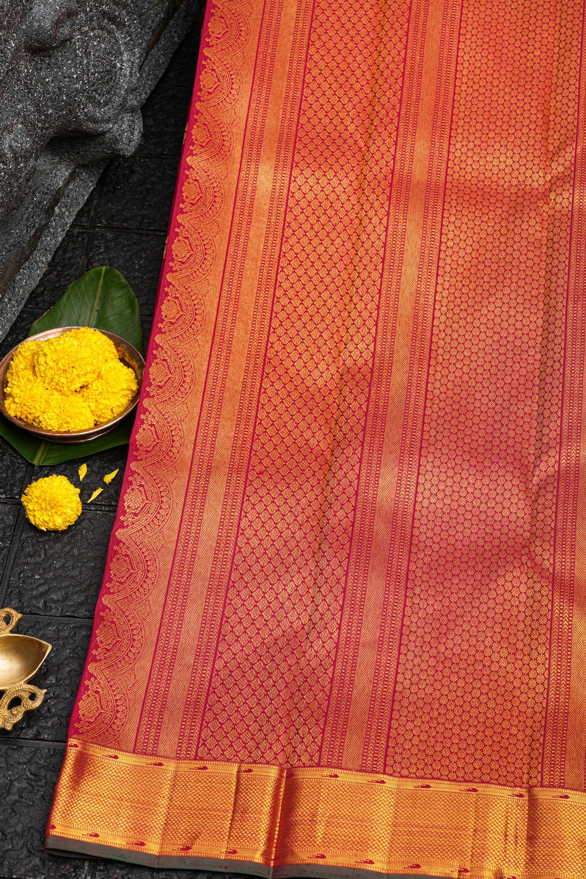 Kancheepuram Silk Red Saree