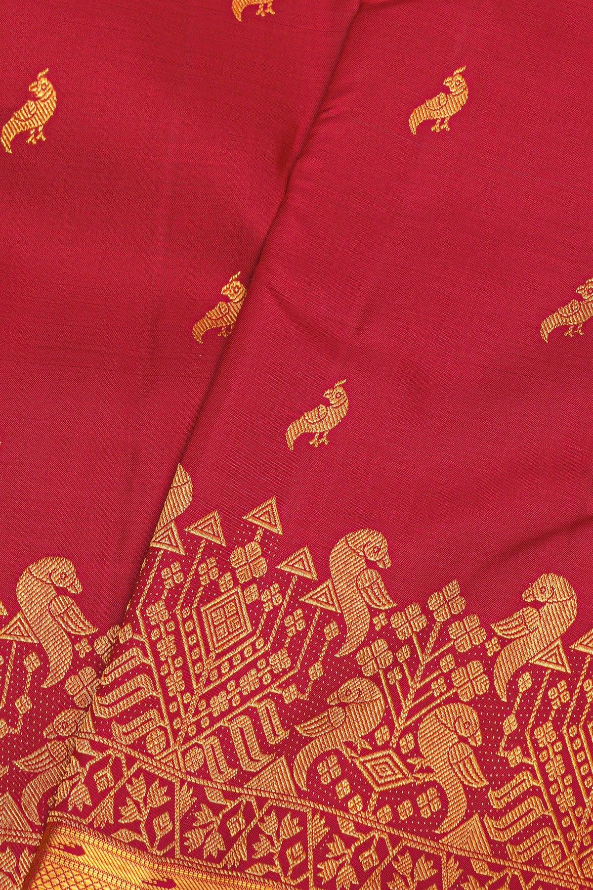Kancheepuram Silk Red Saree