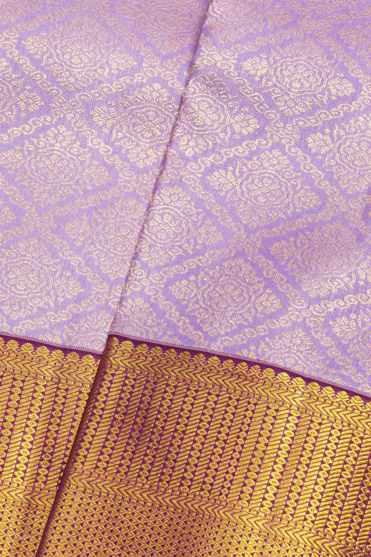 Kancheepuram Silk Lilac Saree