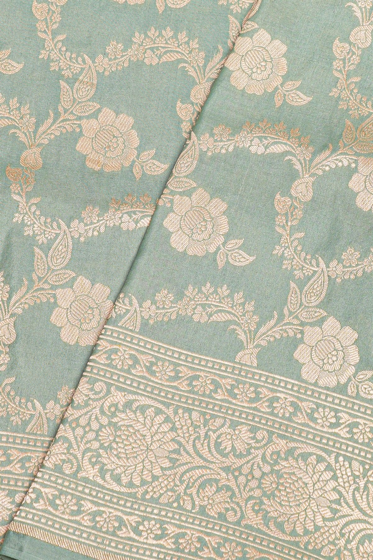 Banarasi Silk Light Grey Saree