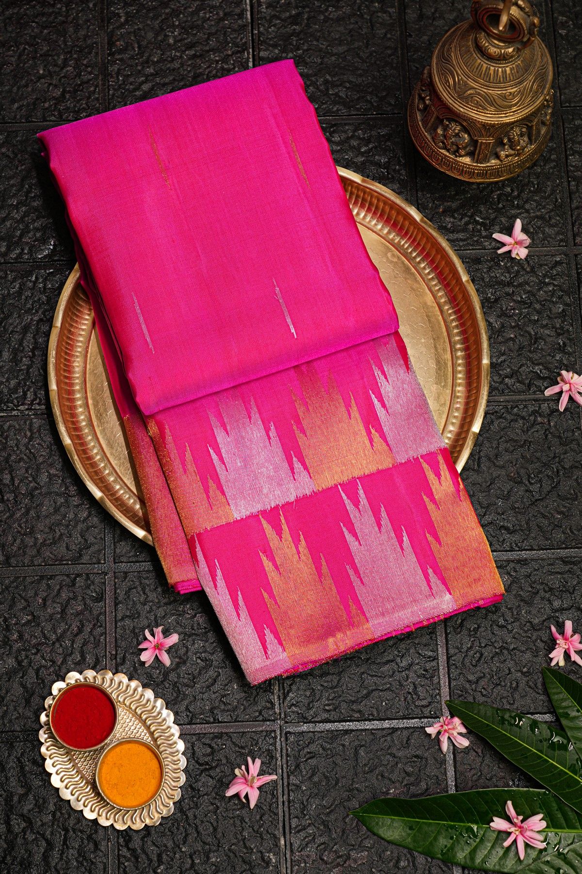 Kancheepuram Silk Pink Saree
