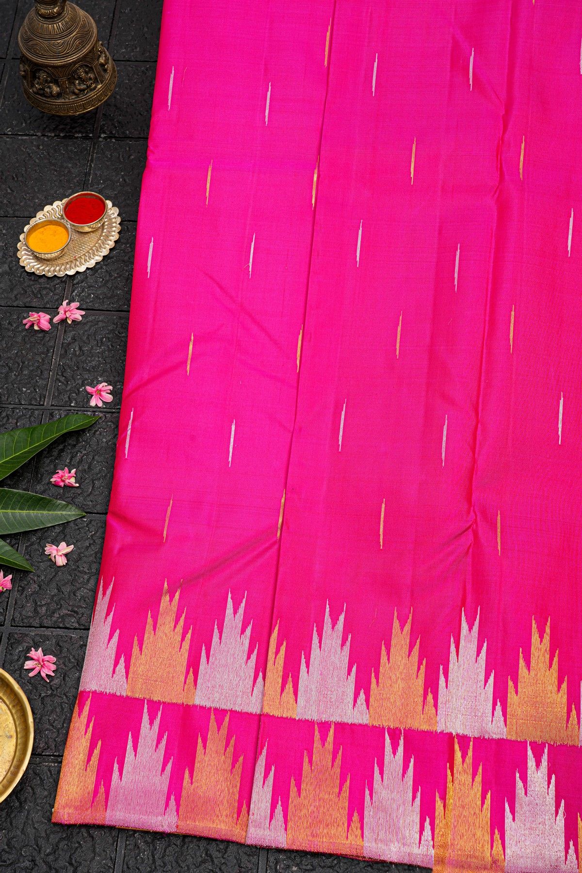 Kancheepuram Silk Pink Saree