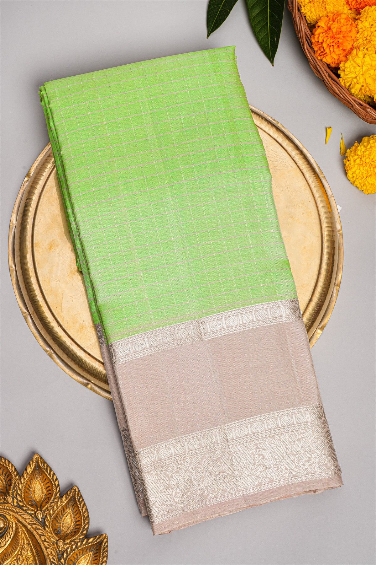 Coimbatore Soft Silk Light Green Saree