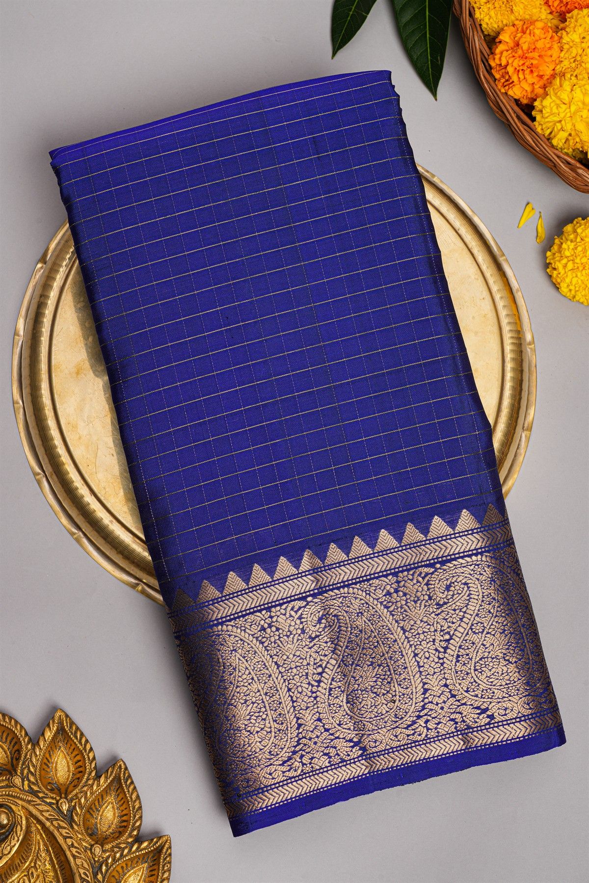 Coimbatore Soft Silk Royal Blue Saree