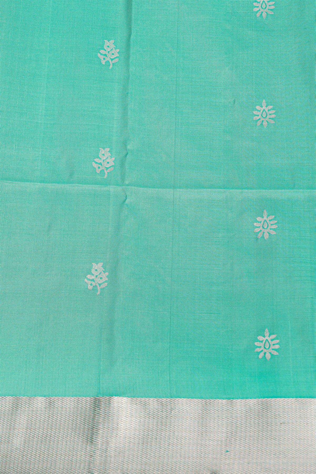 Coimbatore Soft Silk Sky Blue Saree