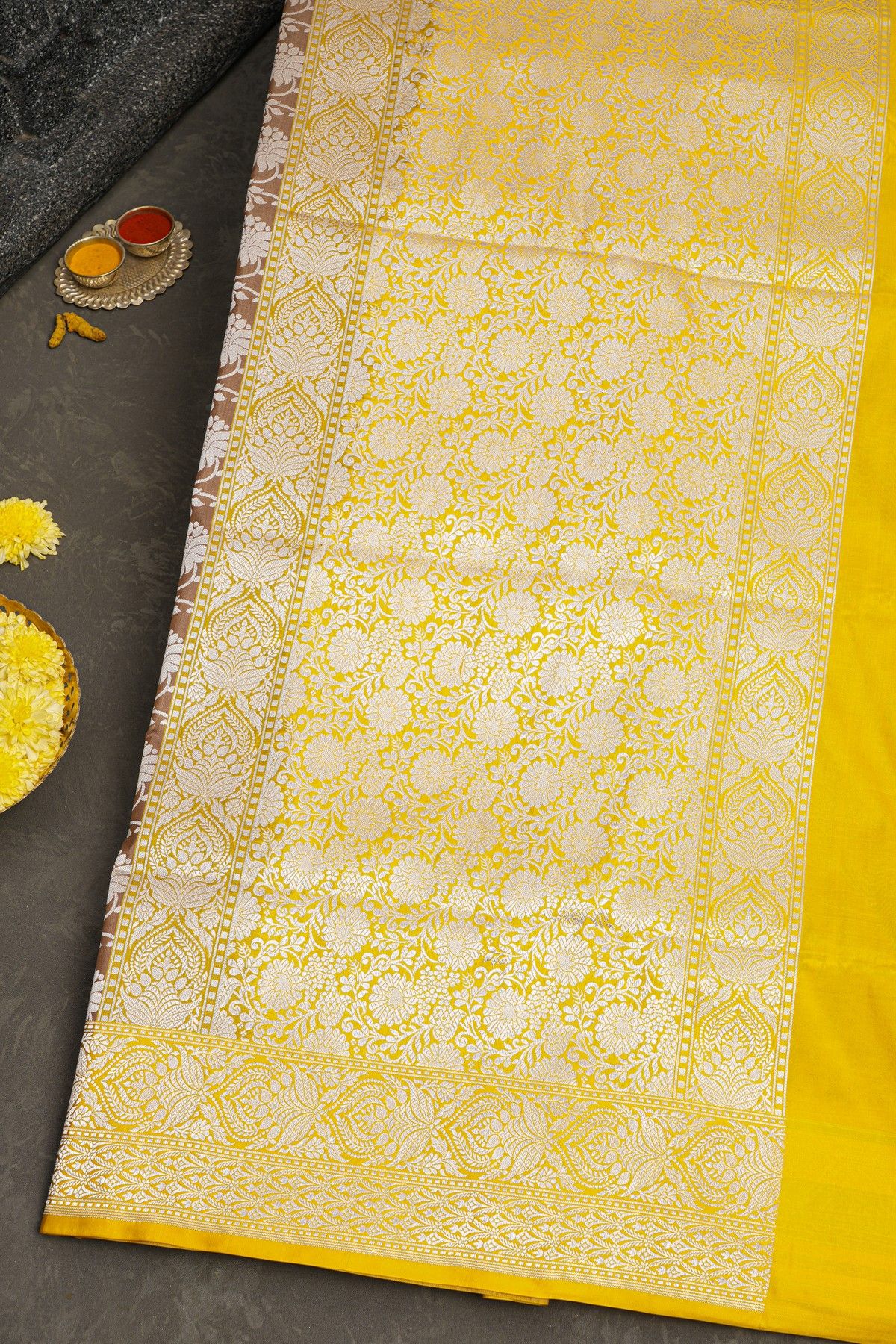 Banarasi Silk Brown Saree