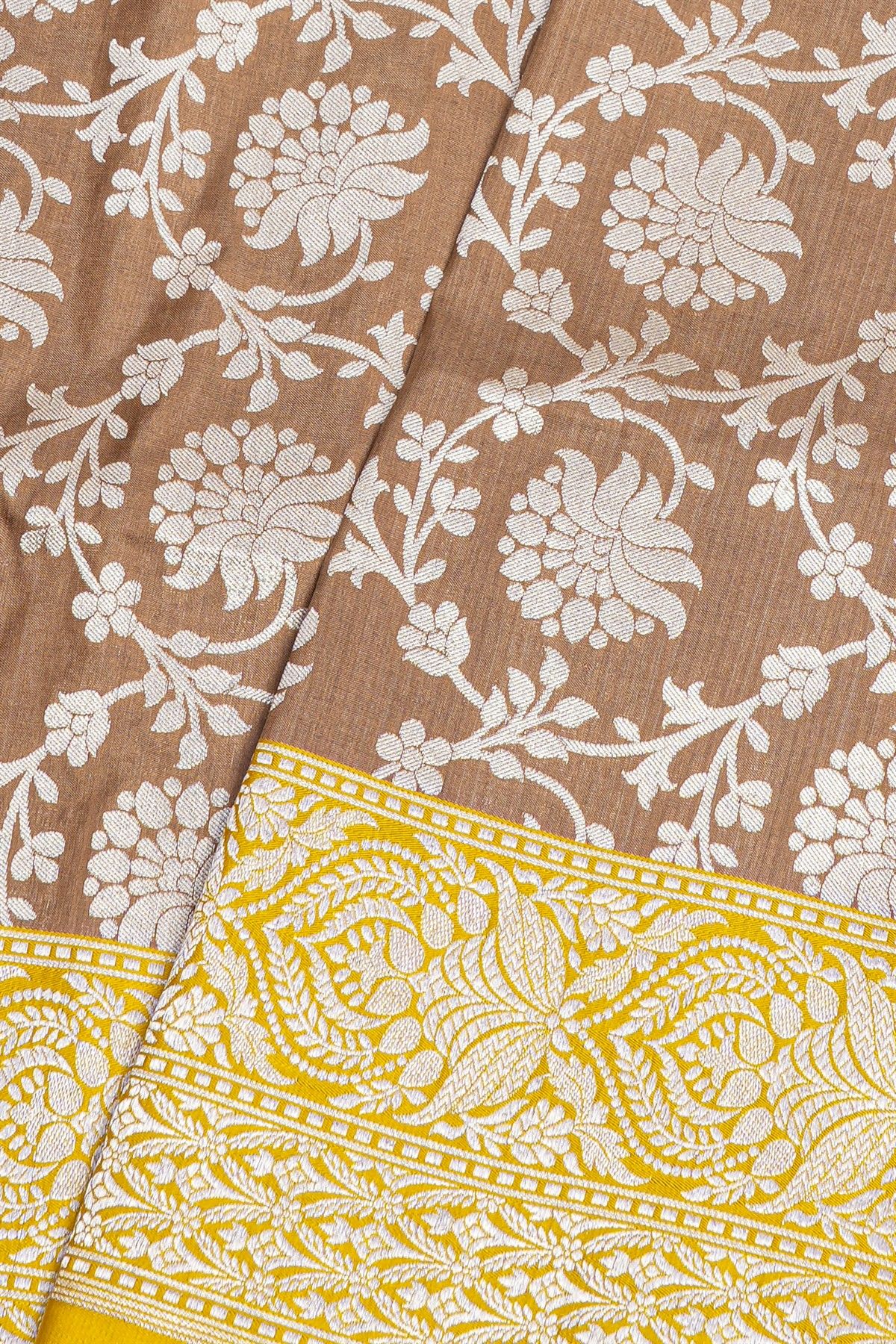 Banarasi Silk Brown Saree