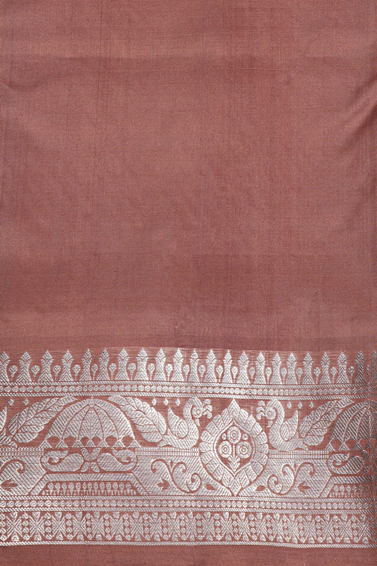 Venkatagiri Silk Orange Saree