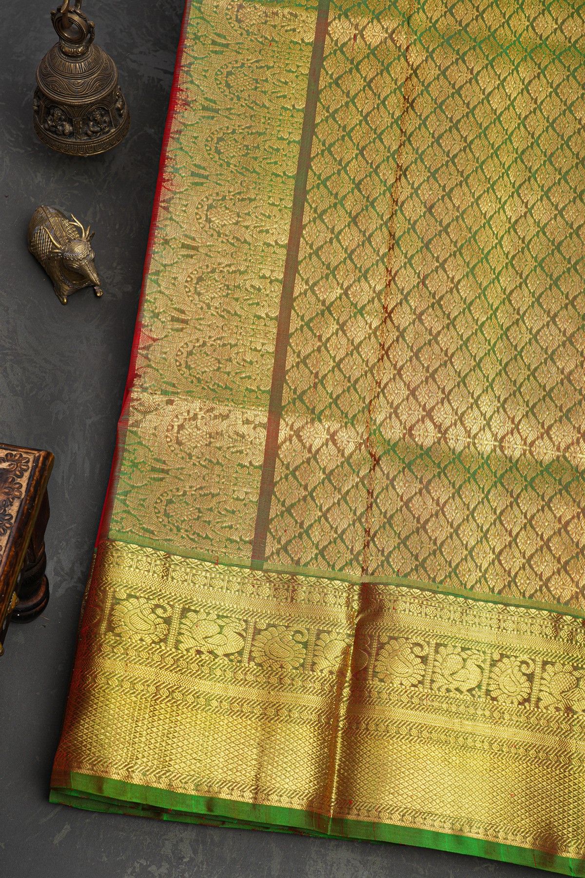 Venkatagiri Silk Red Saree