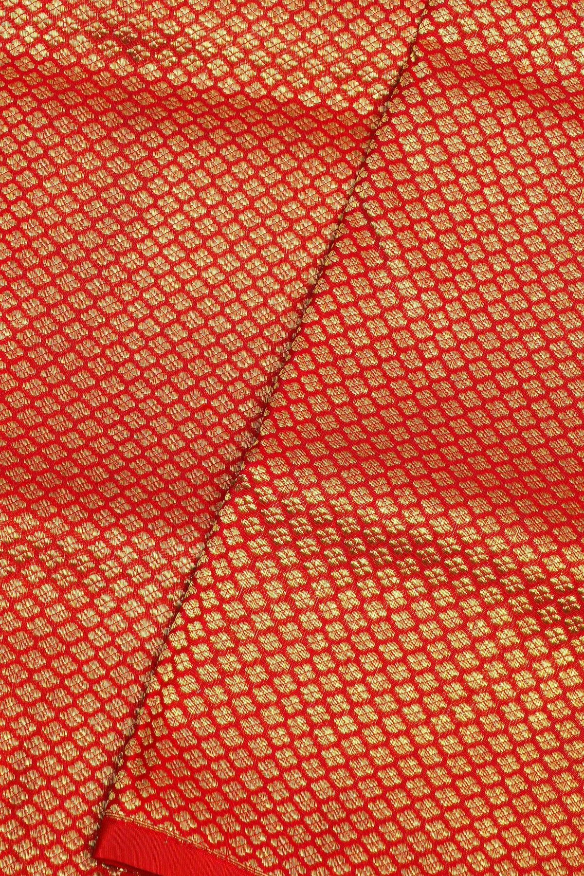 Venkatagiri Silk Red Saree