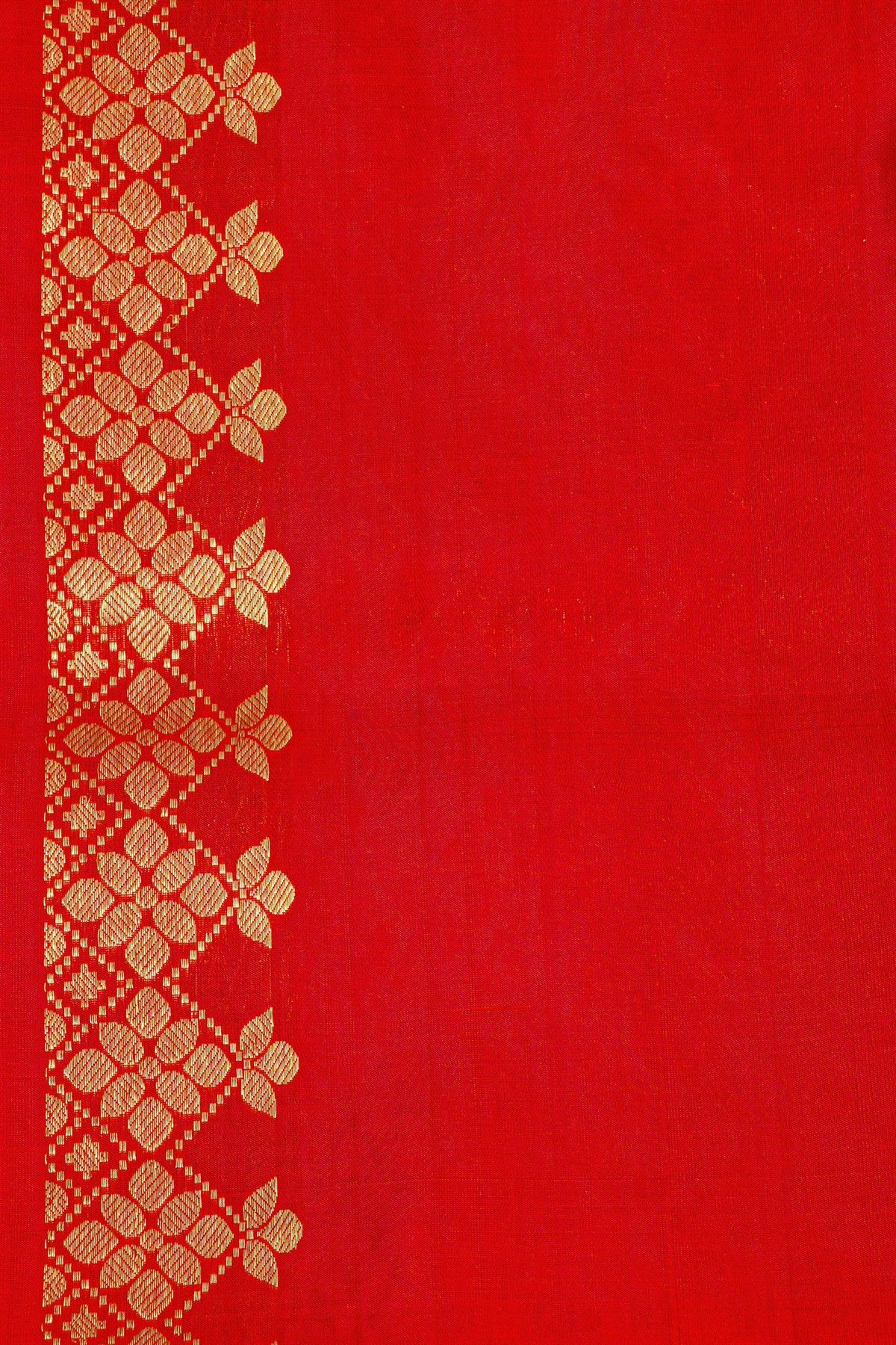 Venkatagiri Silk Red Saree