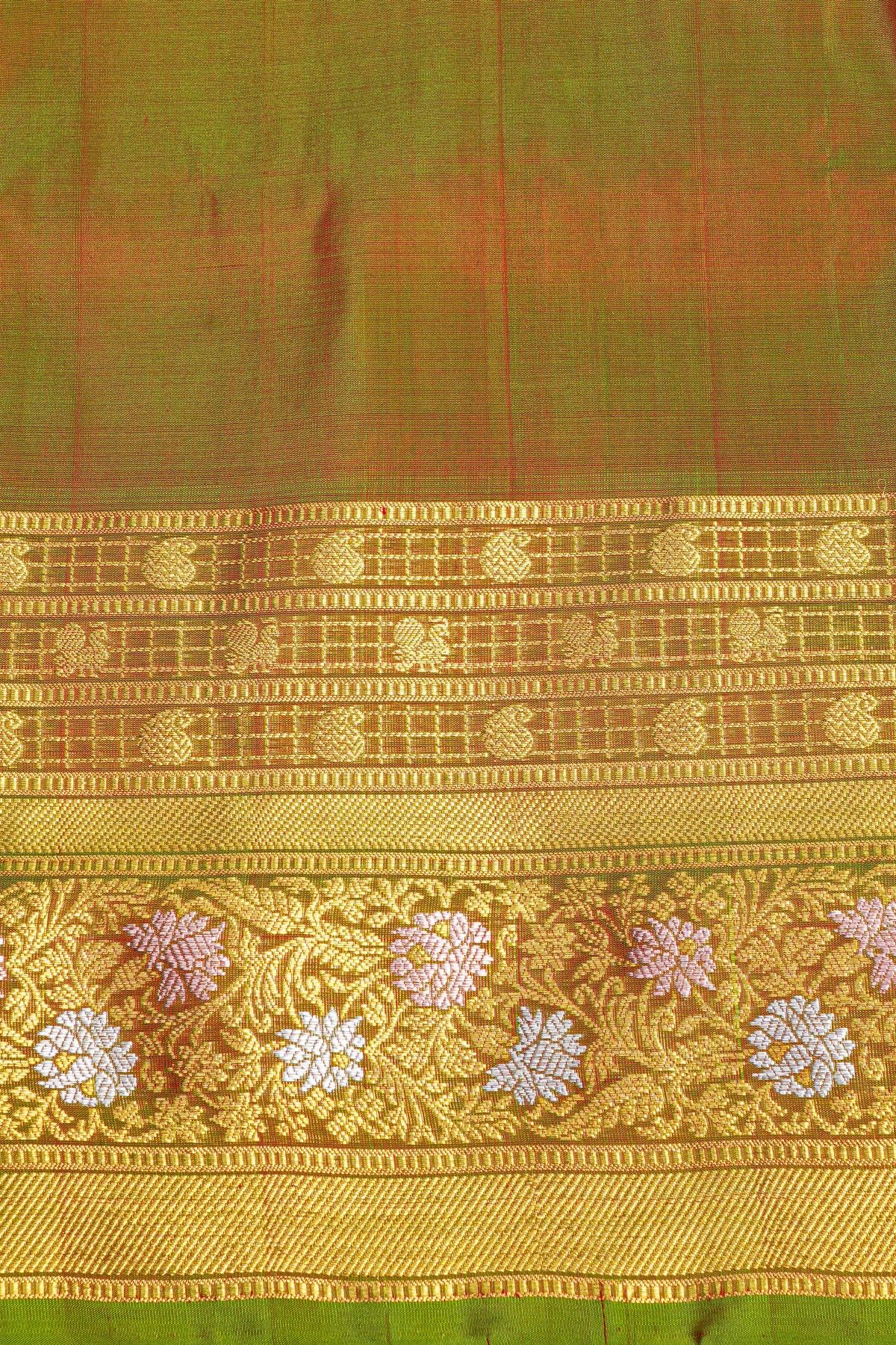 Venkatagiri Silk Red Saree