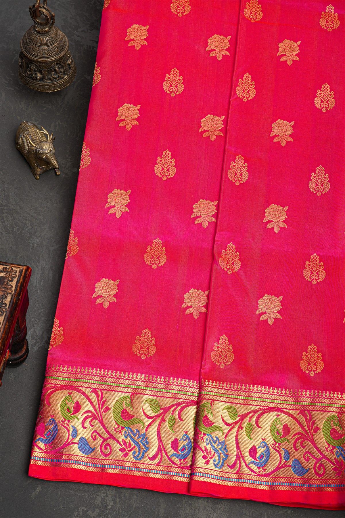 Venkatagiri Silk Pink Saree
