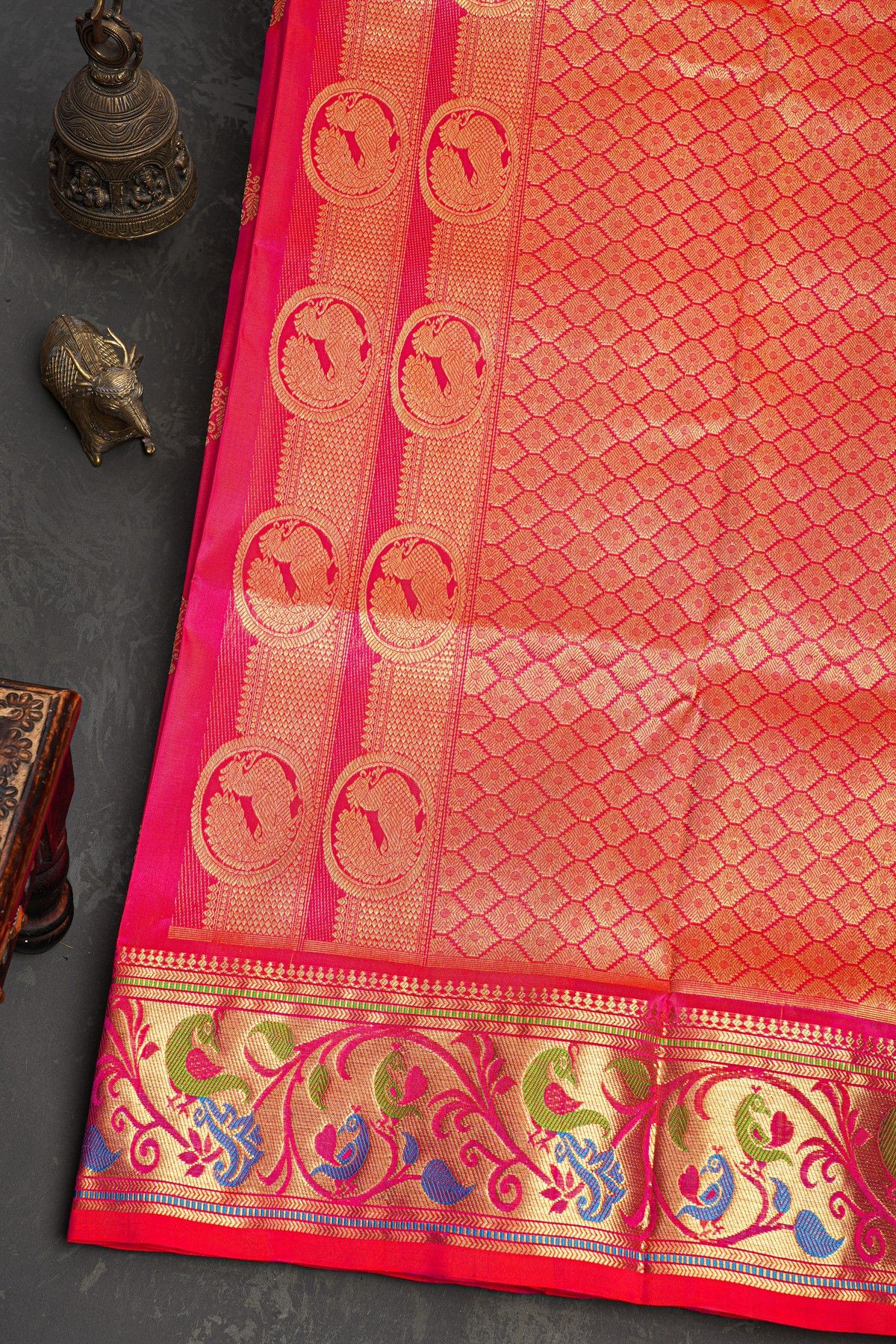 Venkatagiri Silk Pink Saree