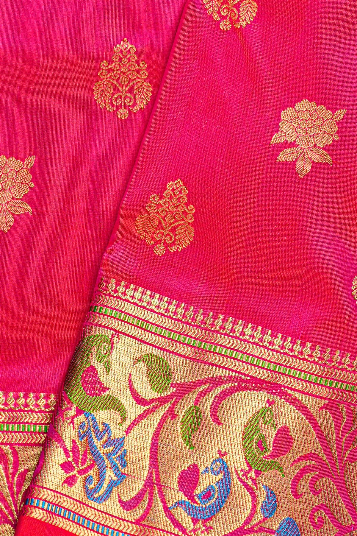 Venkatagiri Silk Pink Saree