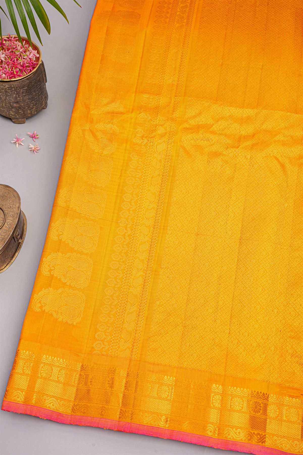 Gadwal Silk Multicolour Saree