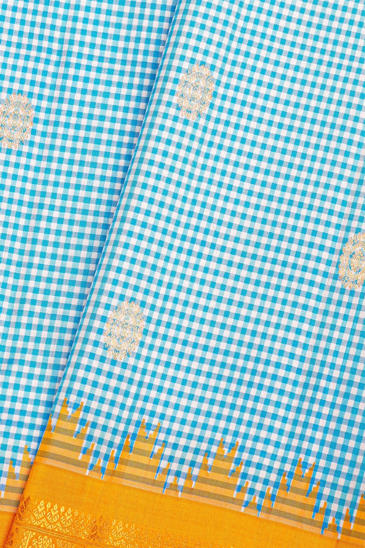 Gadwal Silk Multicolour Saree