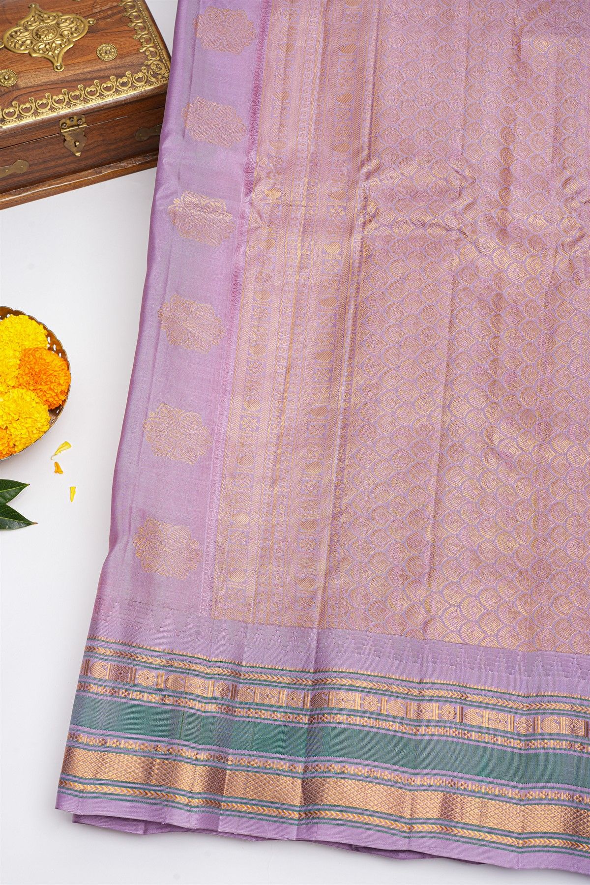 Gadwal Silk Pink Saree