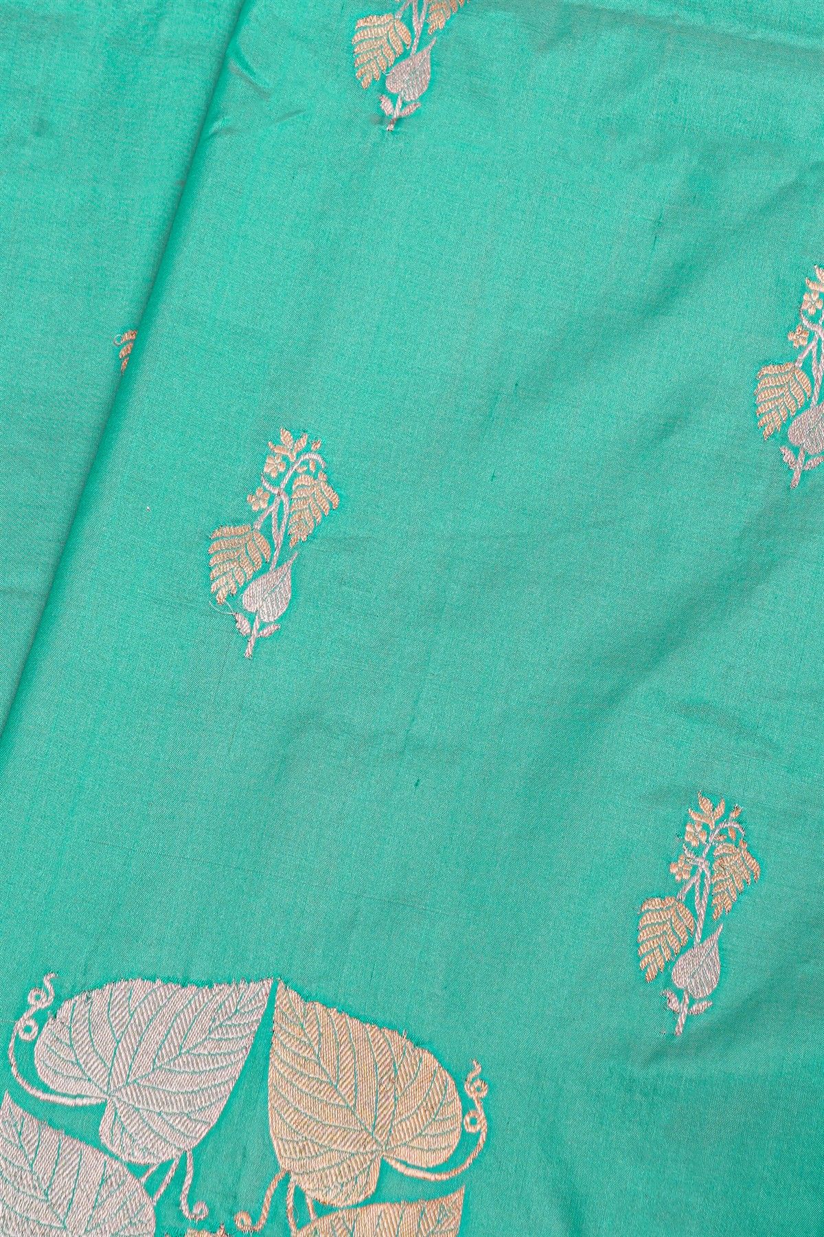 Banarasi Kathan Silk Sky Blue Saree