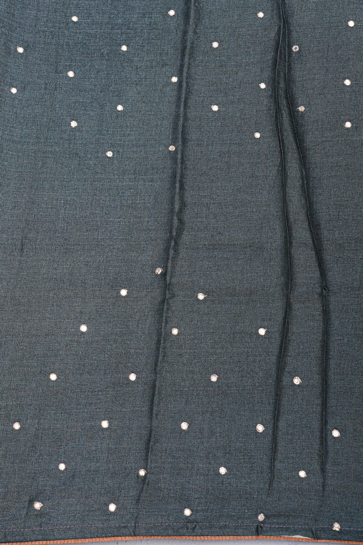 Designer Tussar Mustard Saree