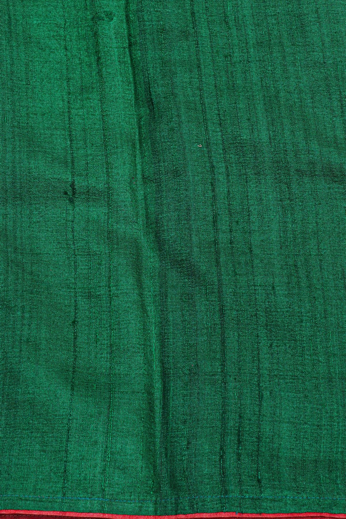 Designer Tussar Green Saree