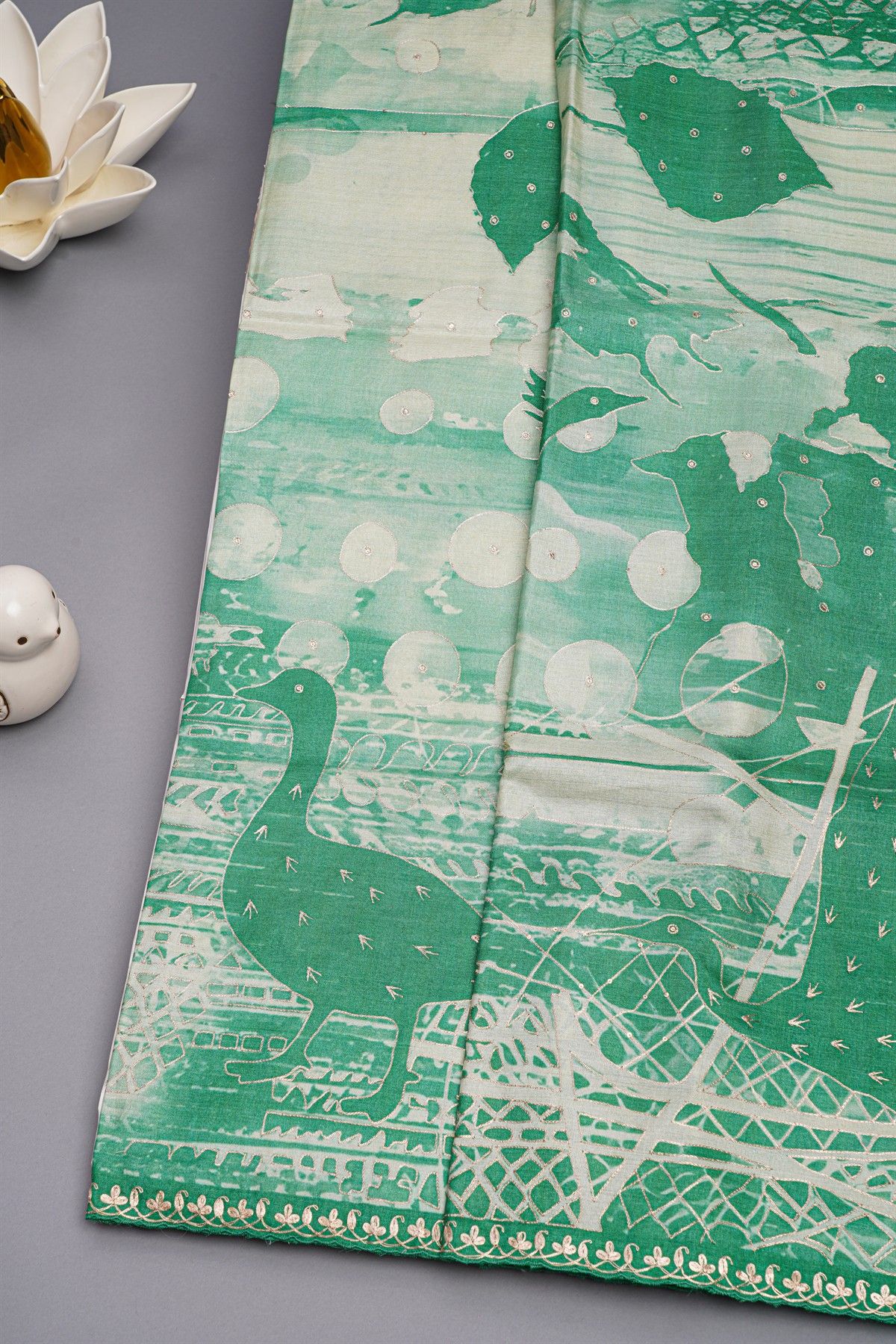 Designer Tussar Multicolour Saree