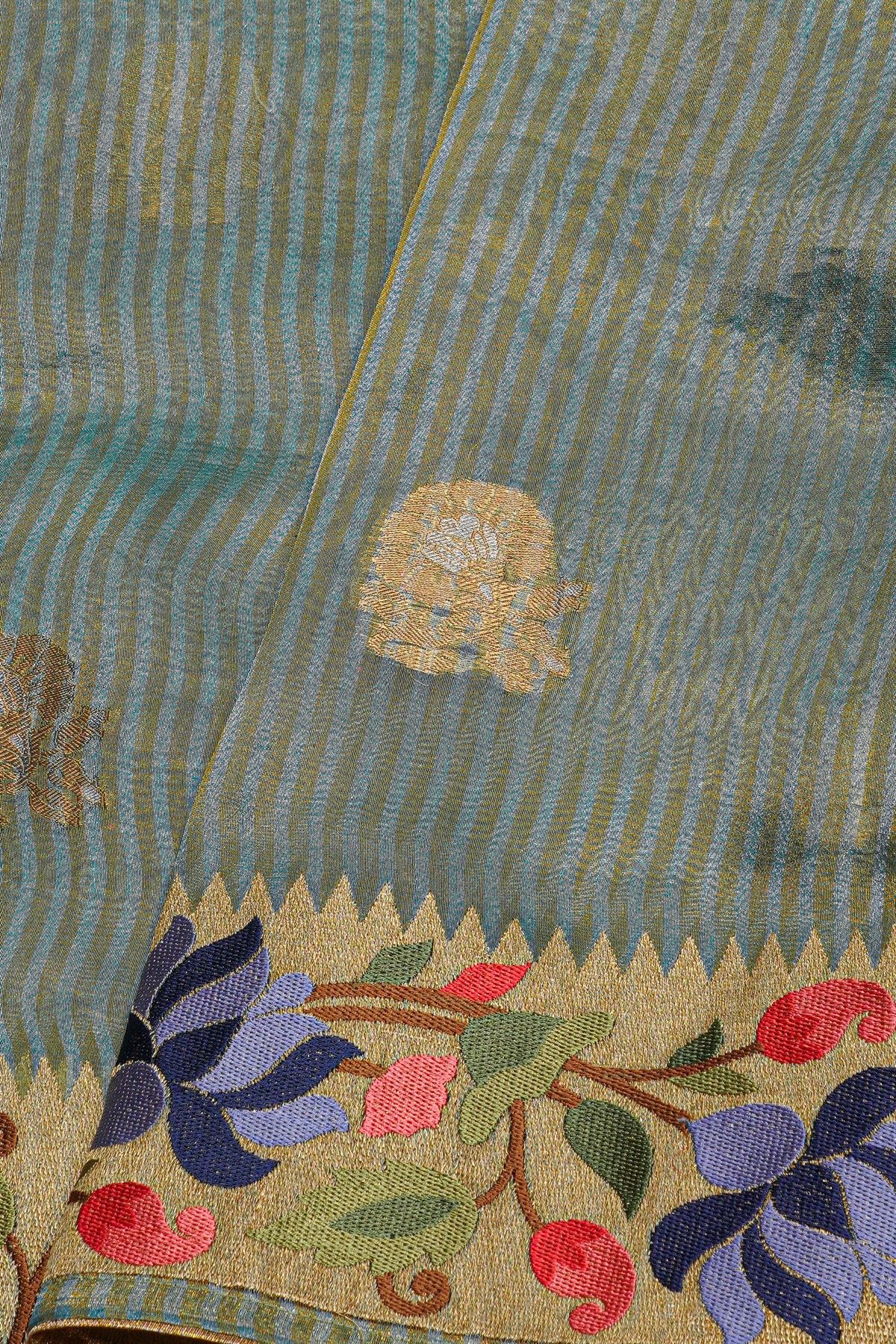 Fusion Tissue Multicolour Saree