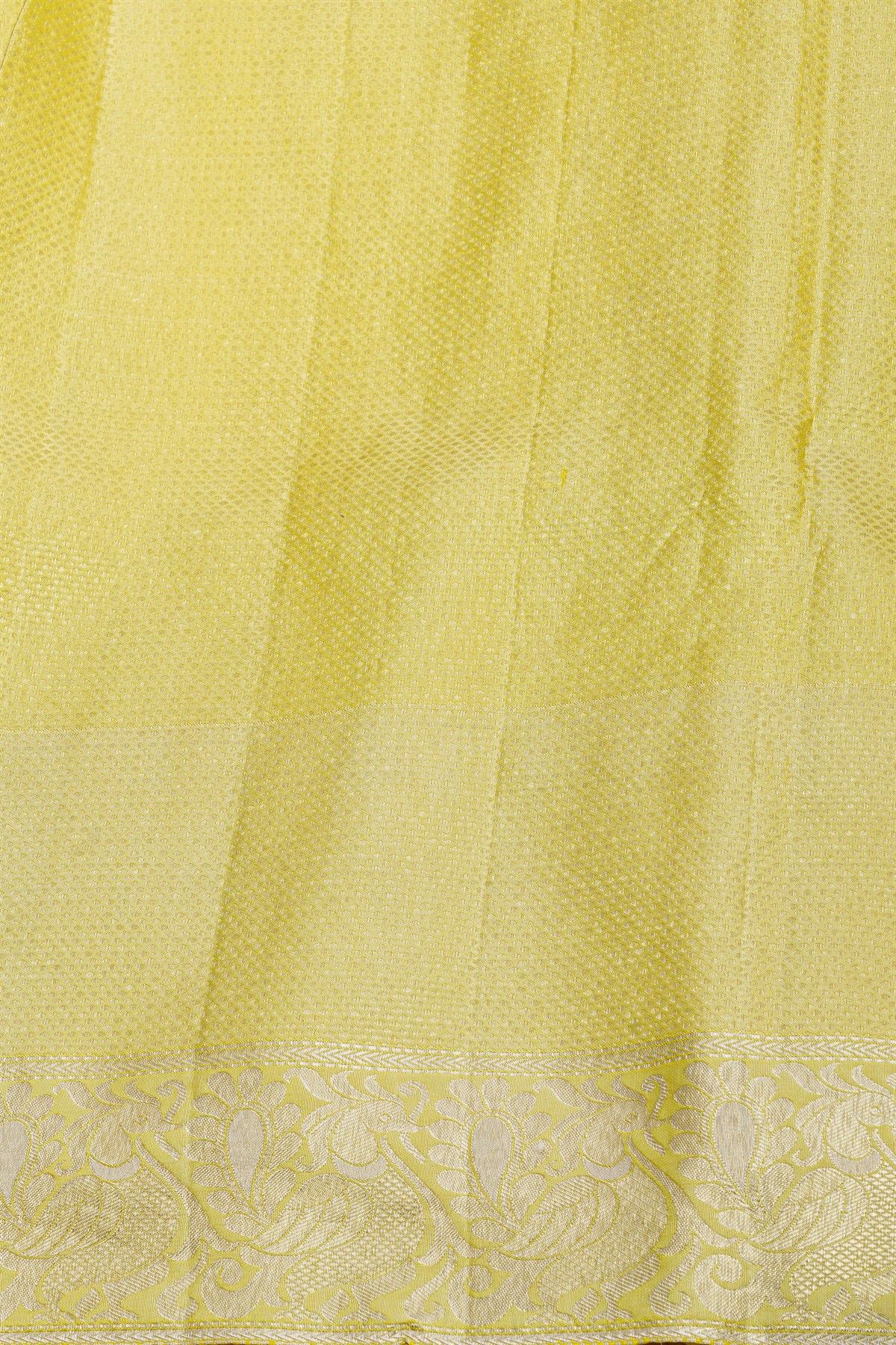 Fusion Silk Yellow Saree