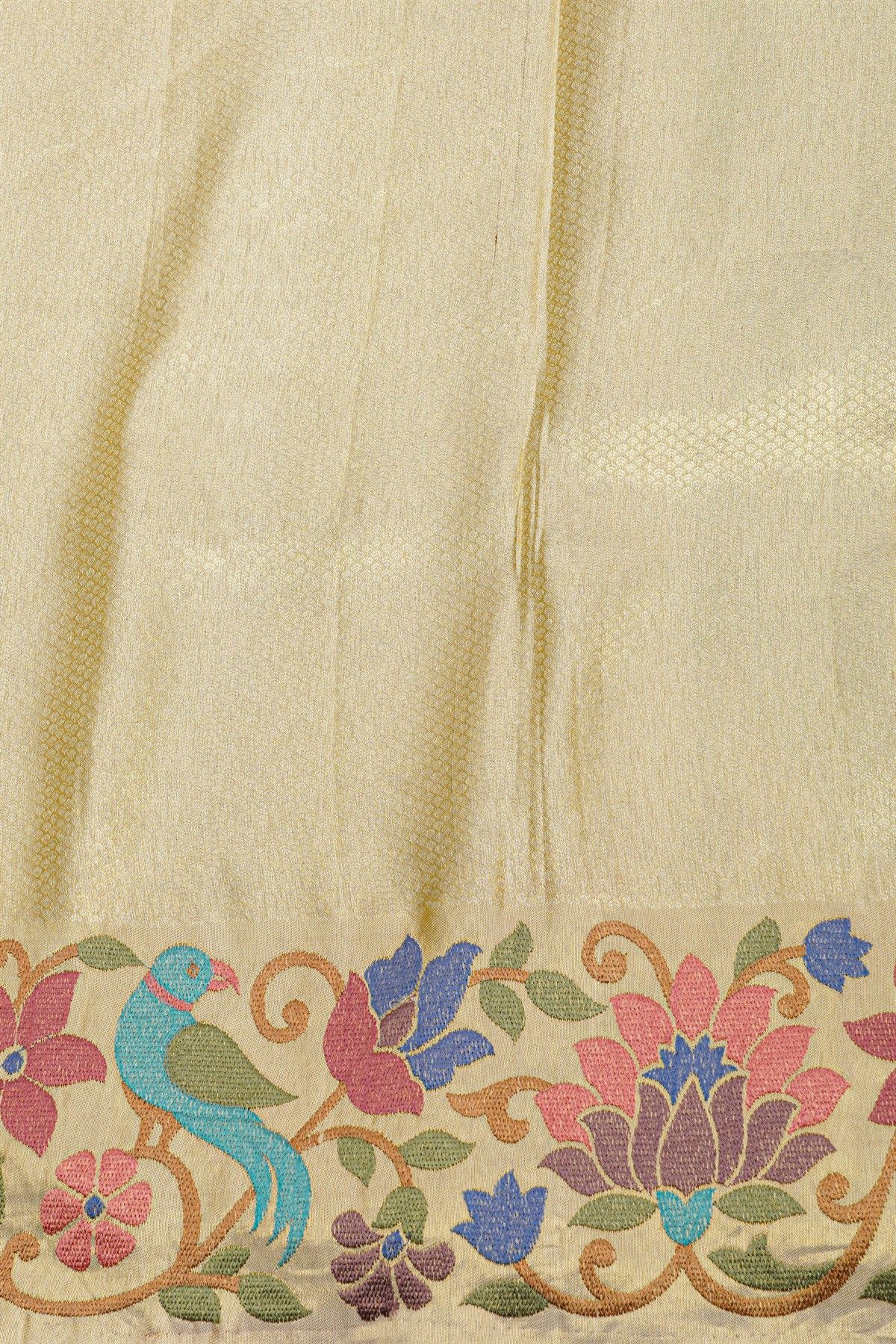 Fusion Silk Sky Blue Saree