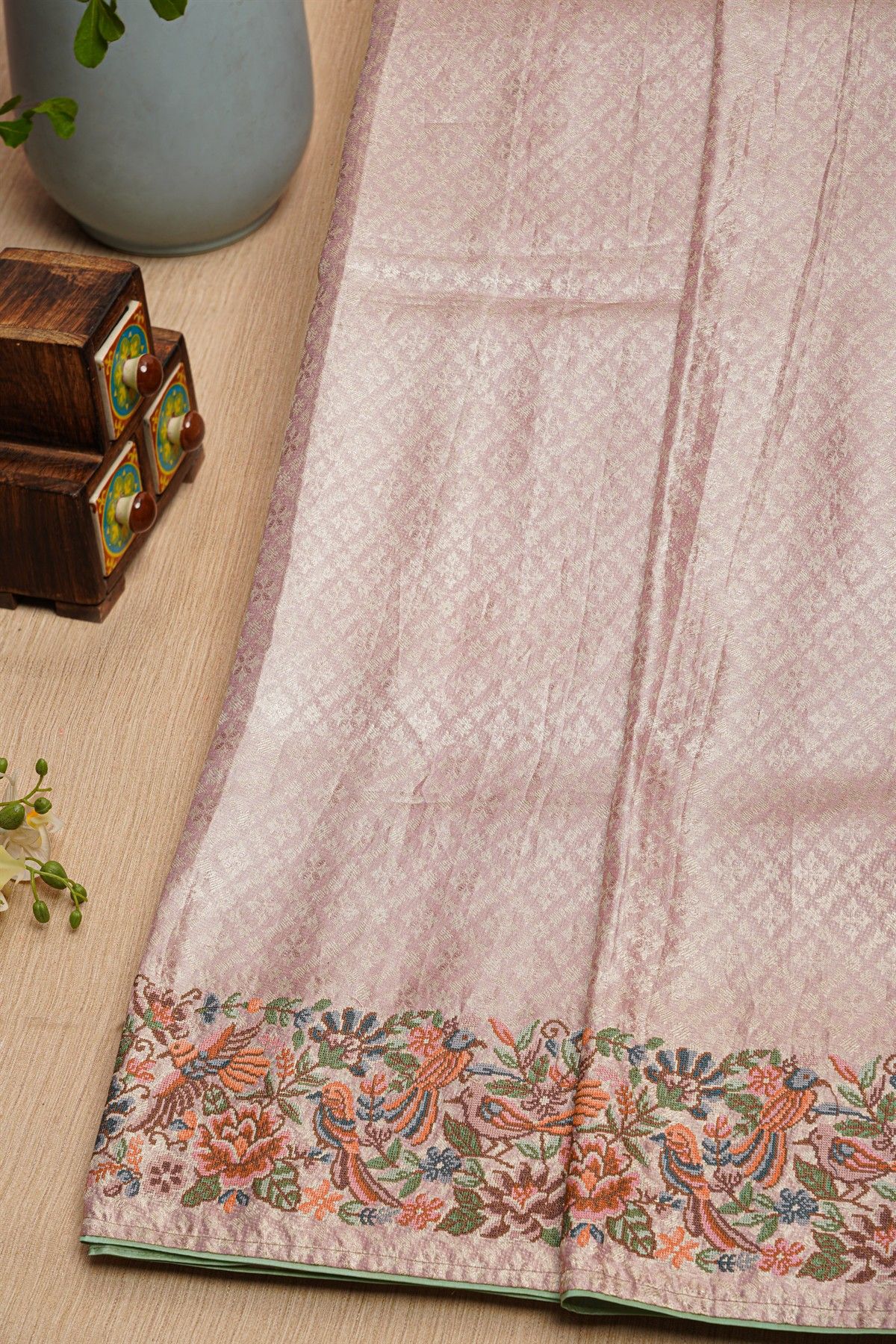 Fusion Tissue Lavender Saree