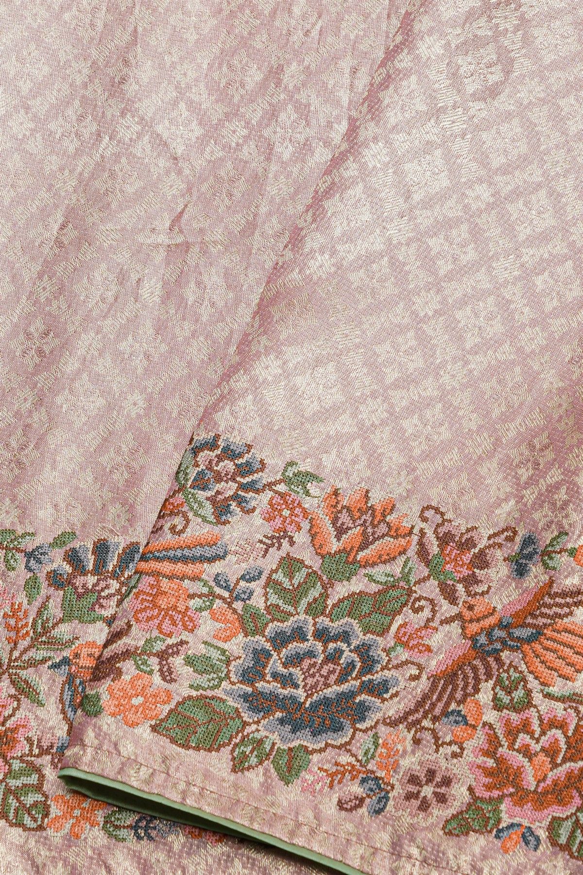 Fusion Tissue Lavender Saree