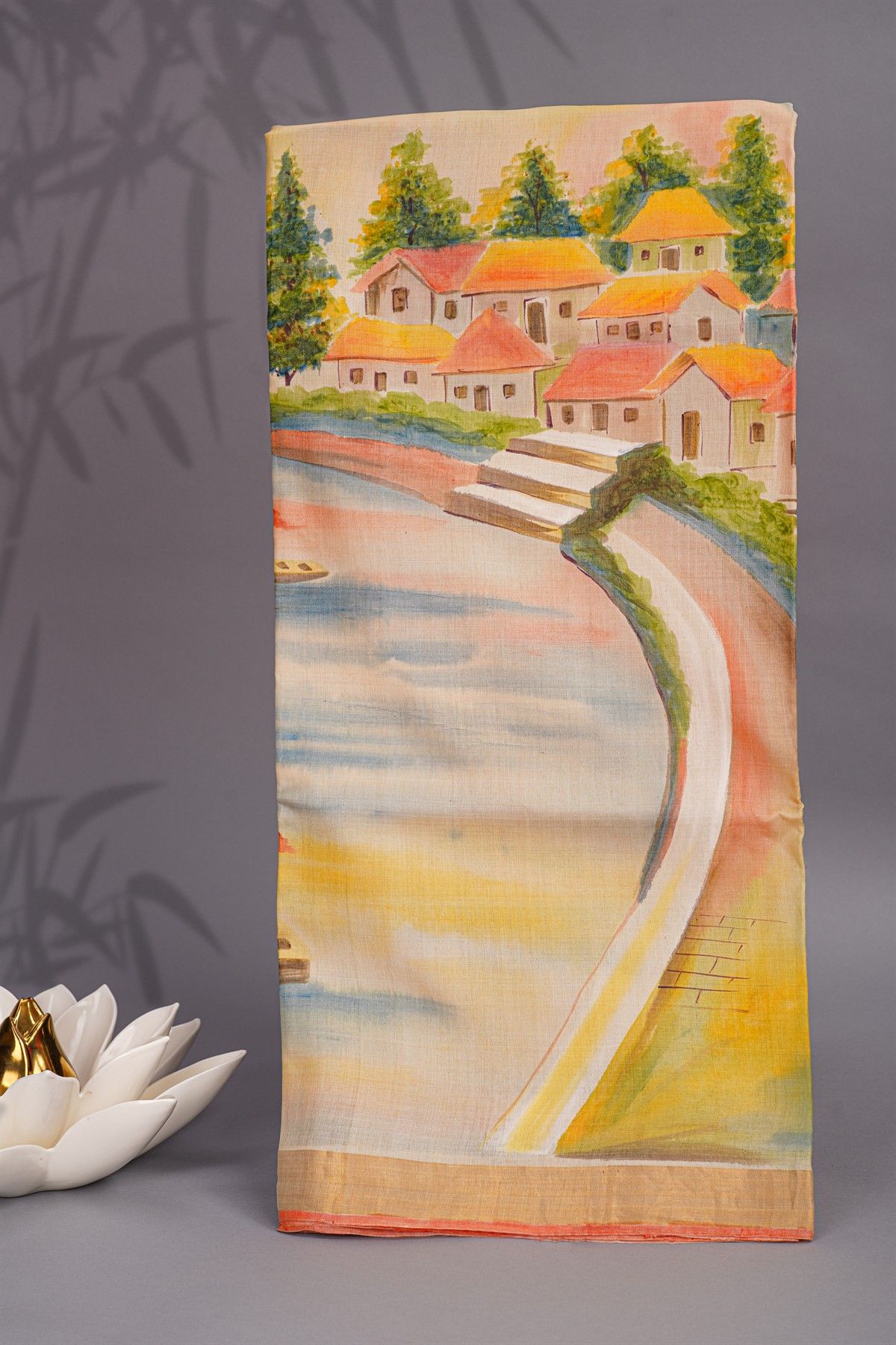 Designer Tussar Multicolour Saree