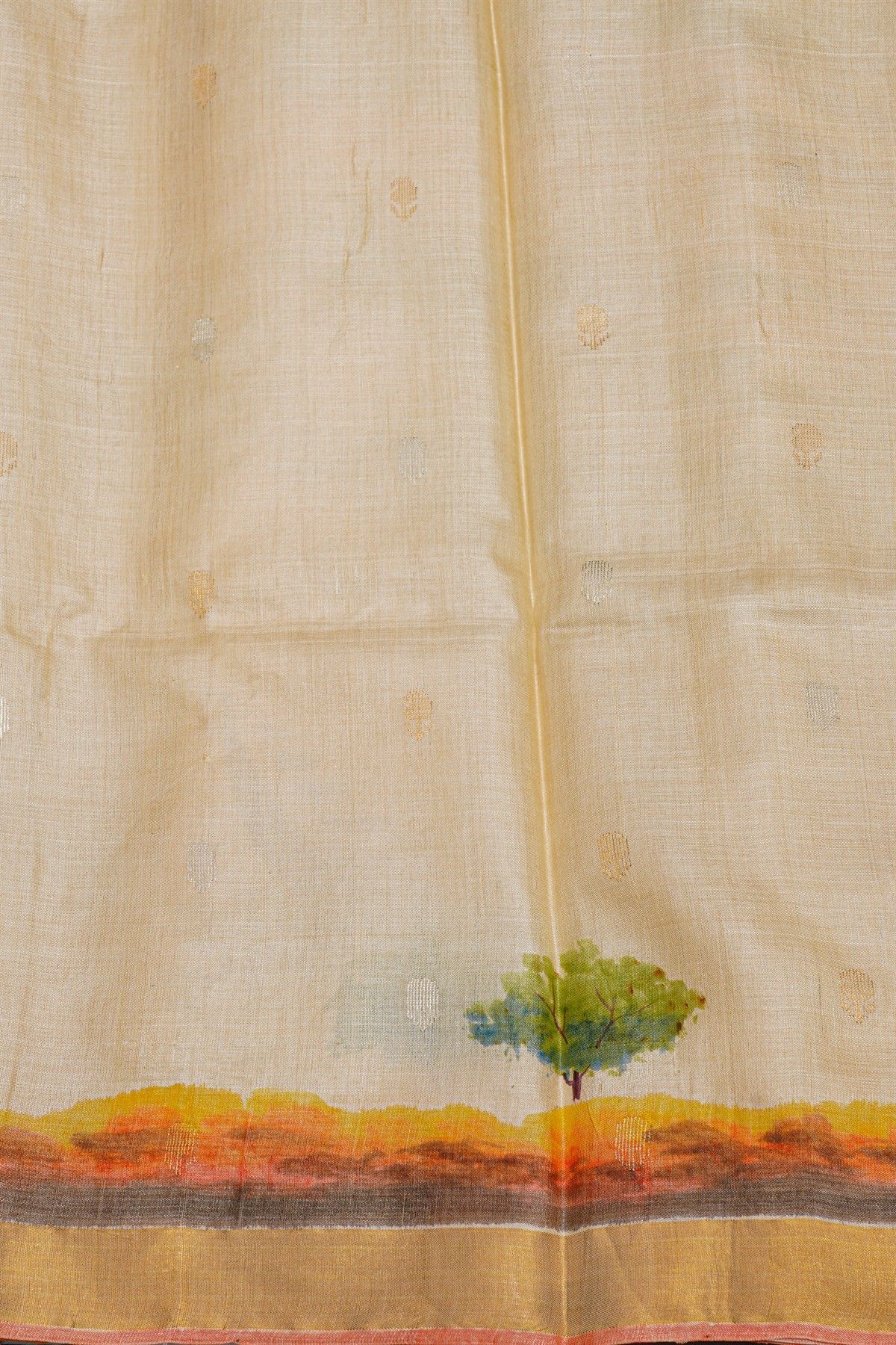 Designer Tussar Multicolour Saree