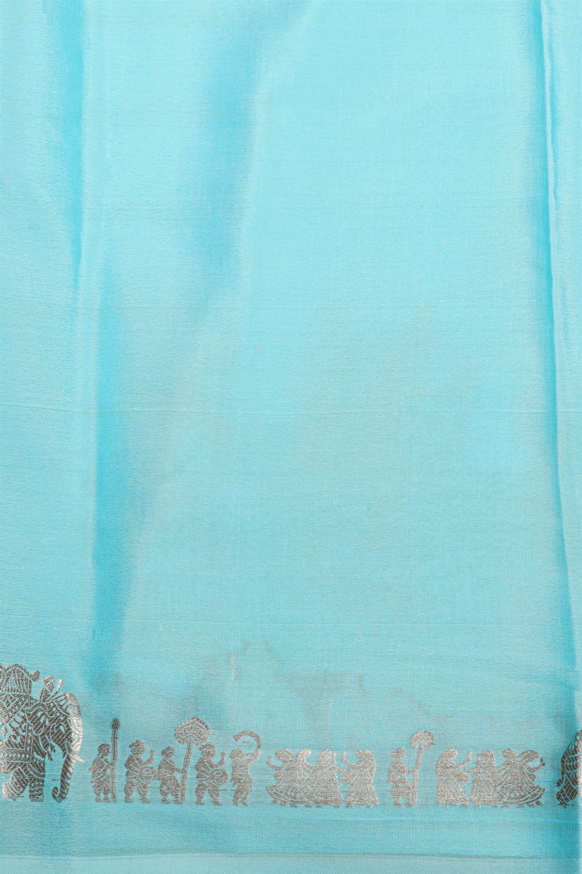 Mysore Crepe Sky Blue Saree