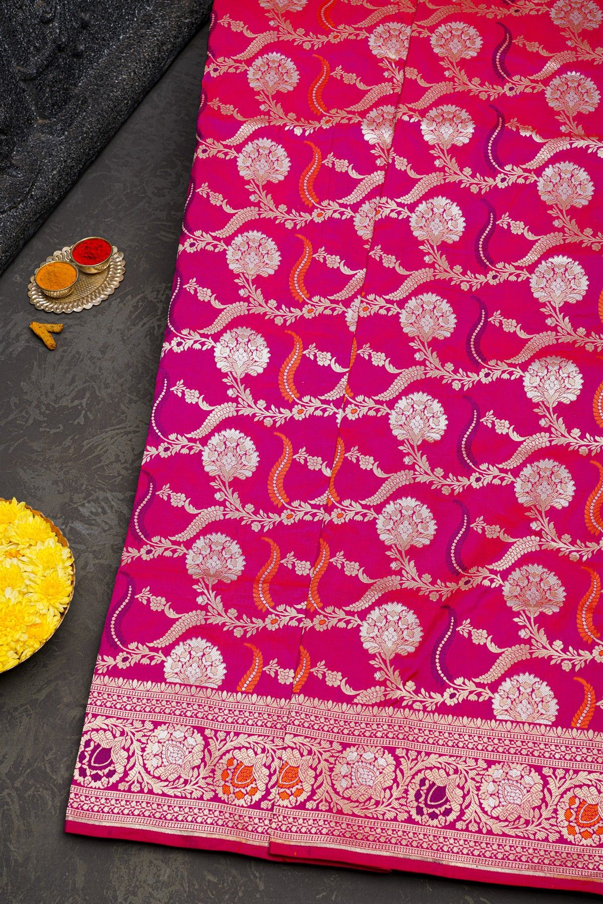 Banarasi Silk Pink Saree
