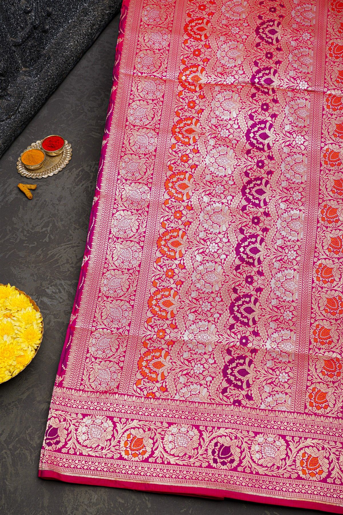 Banarasi Silk Pink Saree