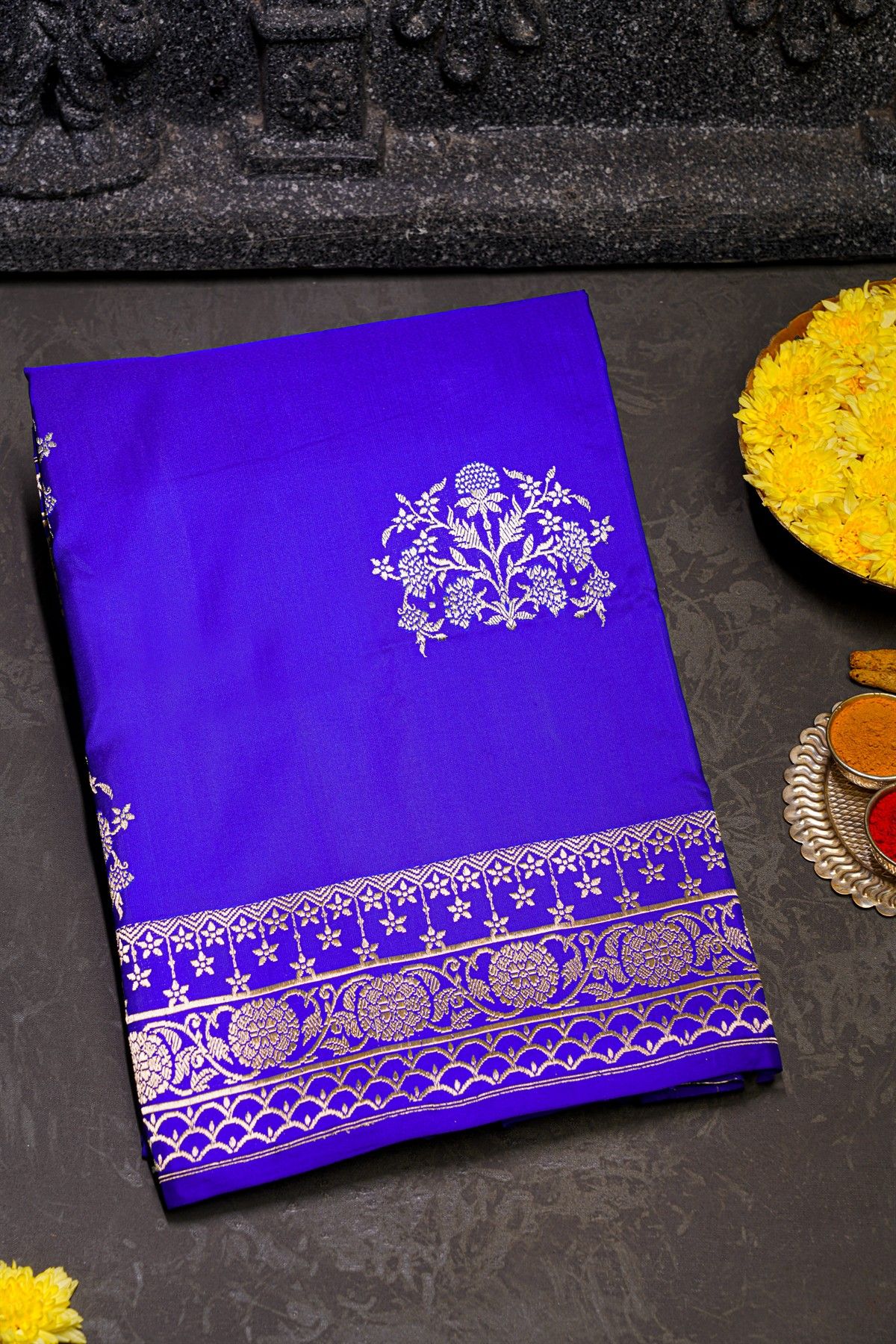 Banarasi Silk Blue Saree