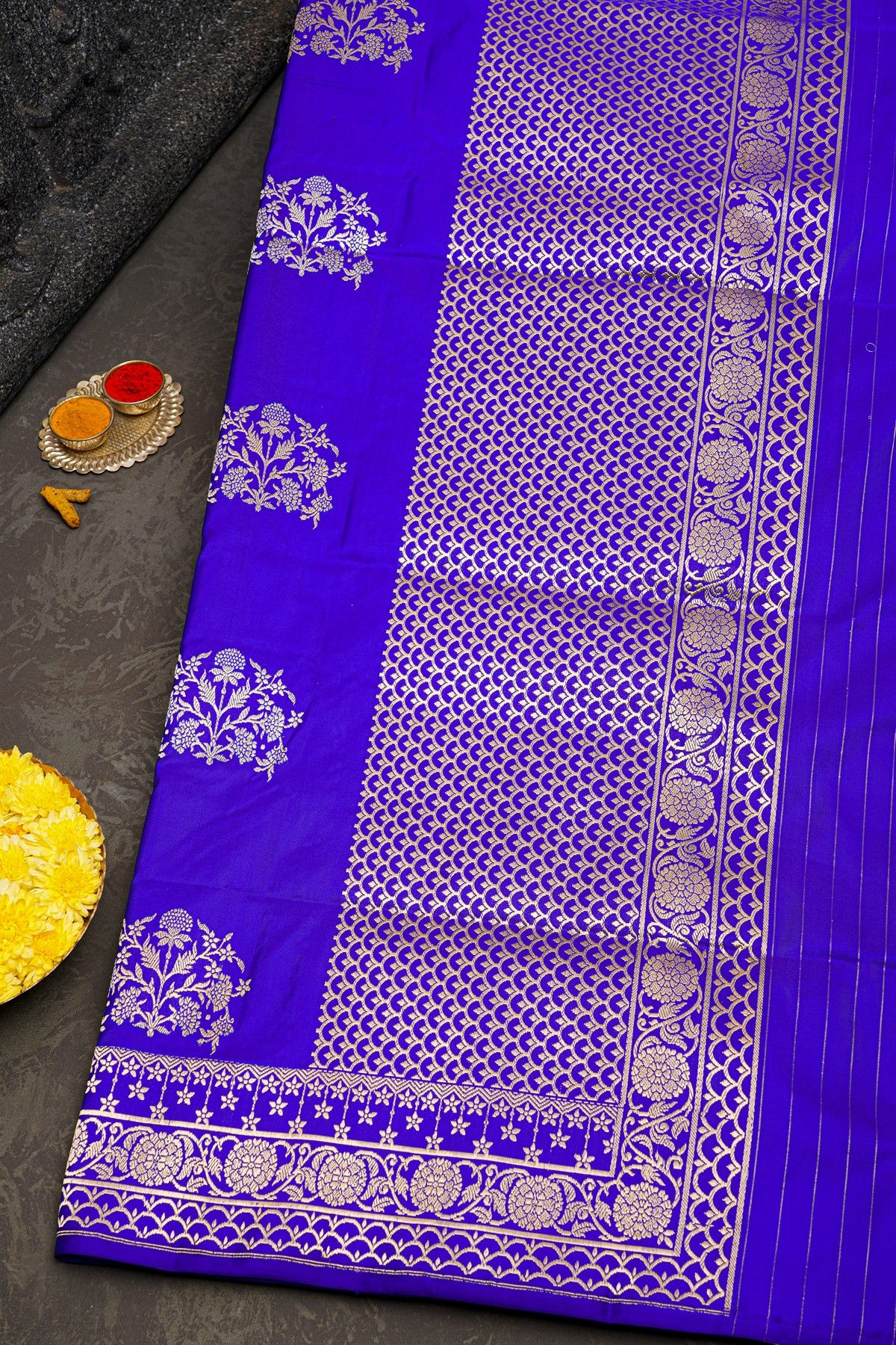 Banarasi Silk Blue Saree