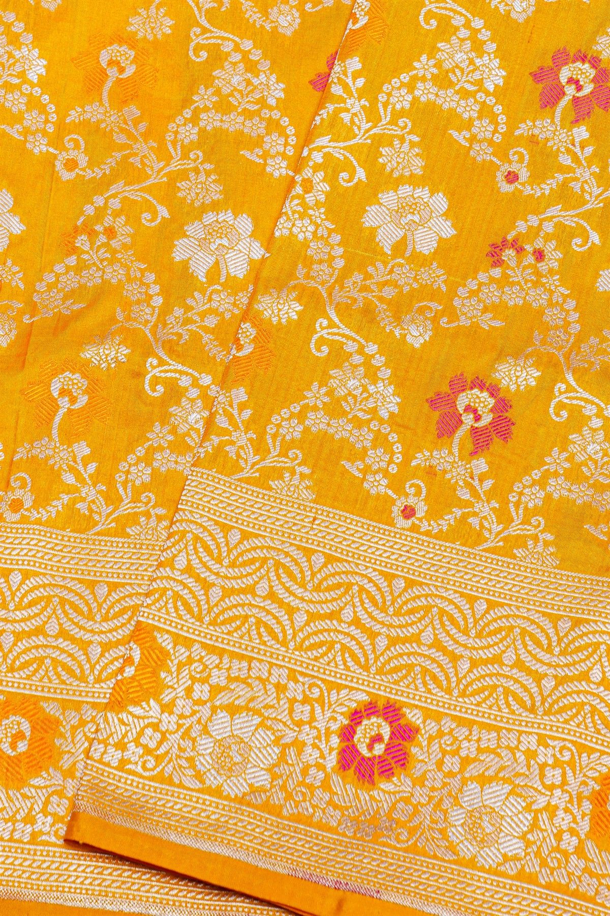 Banarasi Silk Mustard Saree