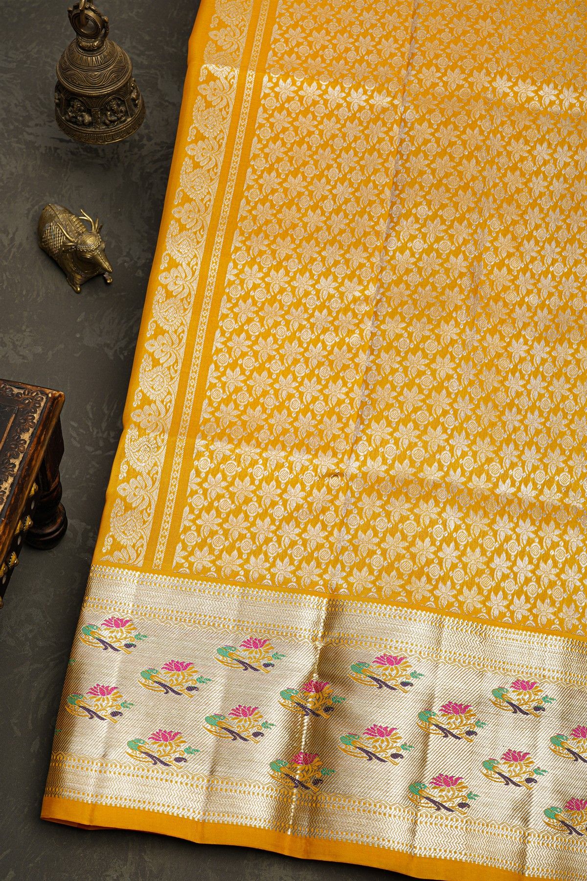 Venkatagiri Silk Magenta Saree