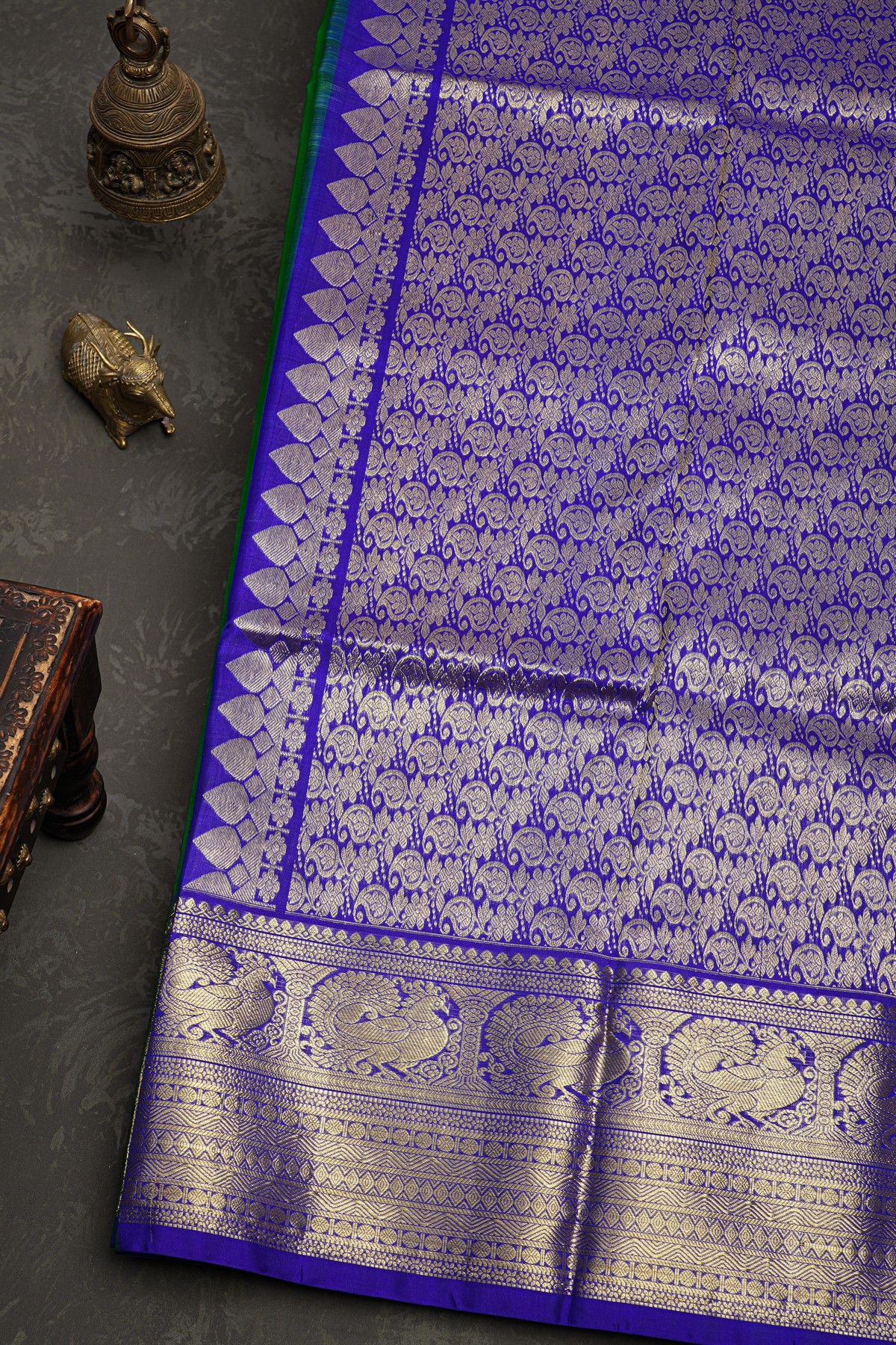 Venkatagiri Silk Green Saree